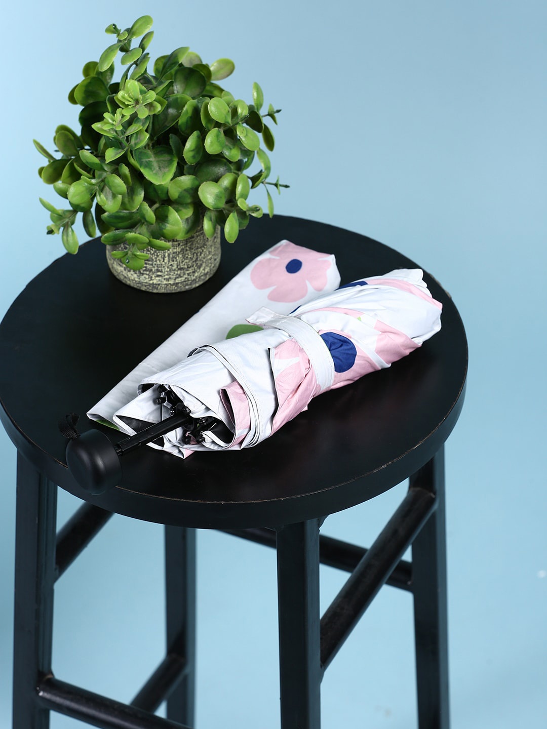 

MUMUSO Unisex Floral Printed UV Protected Folding Umbrella, Pink