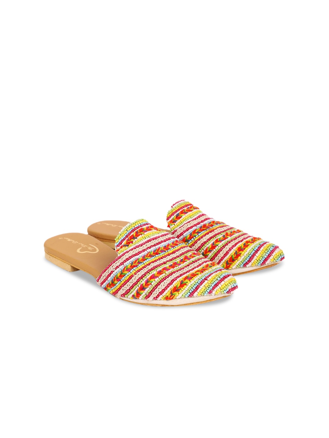 

The Desi Dulhan Embellished Ethnic Mules, Red