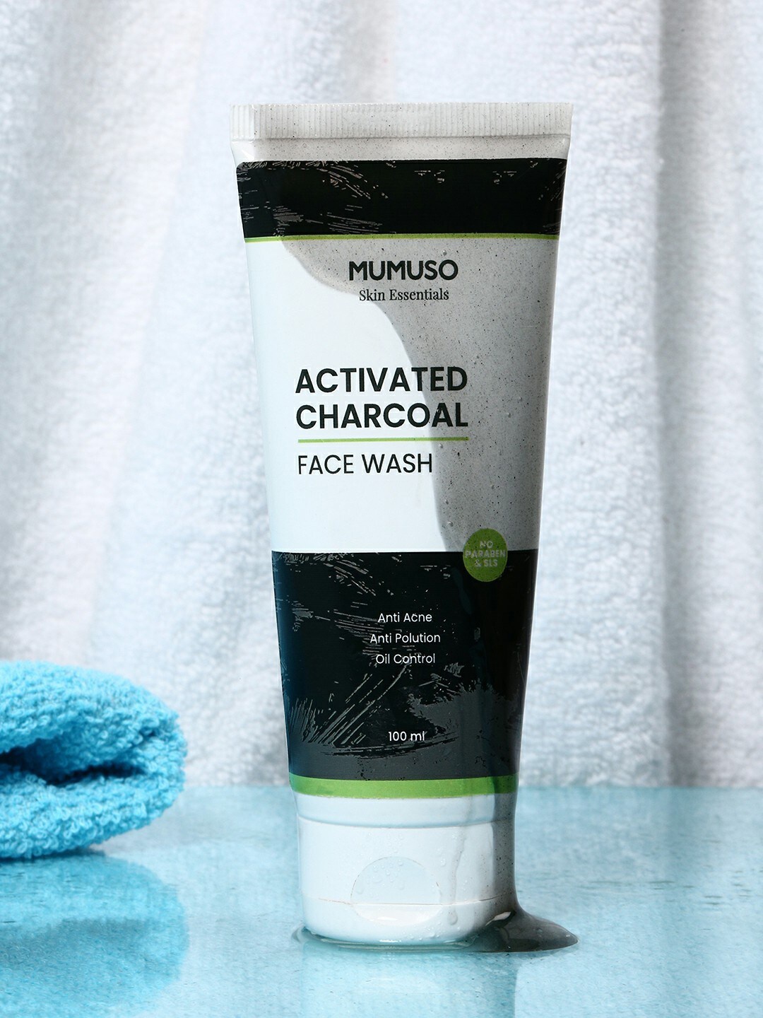

MUMUSO Activated Set Of 2 Charcoal Face Wash - 100ml Each, Black