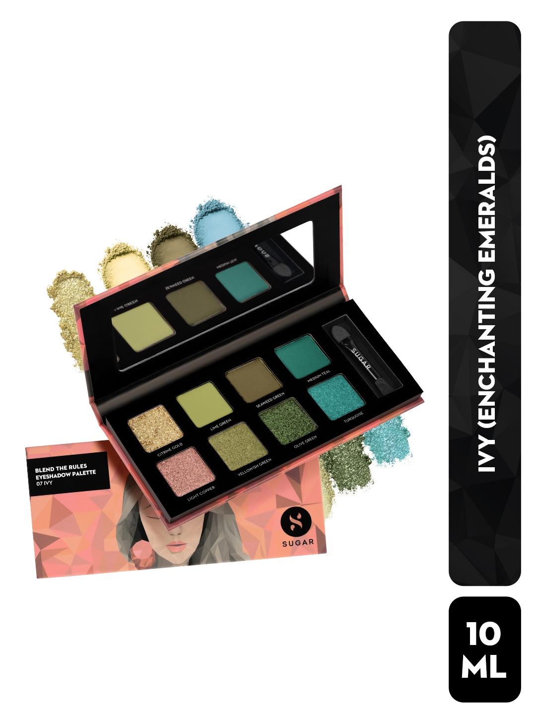 

SUGAR Blend Set of 8 The Rules Eyeshadow Palette - 10.4g Each -Ivy 07, Multi