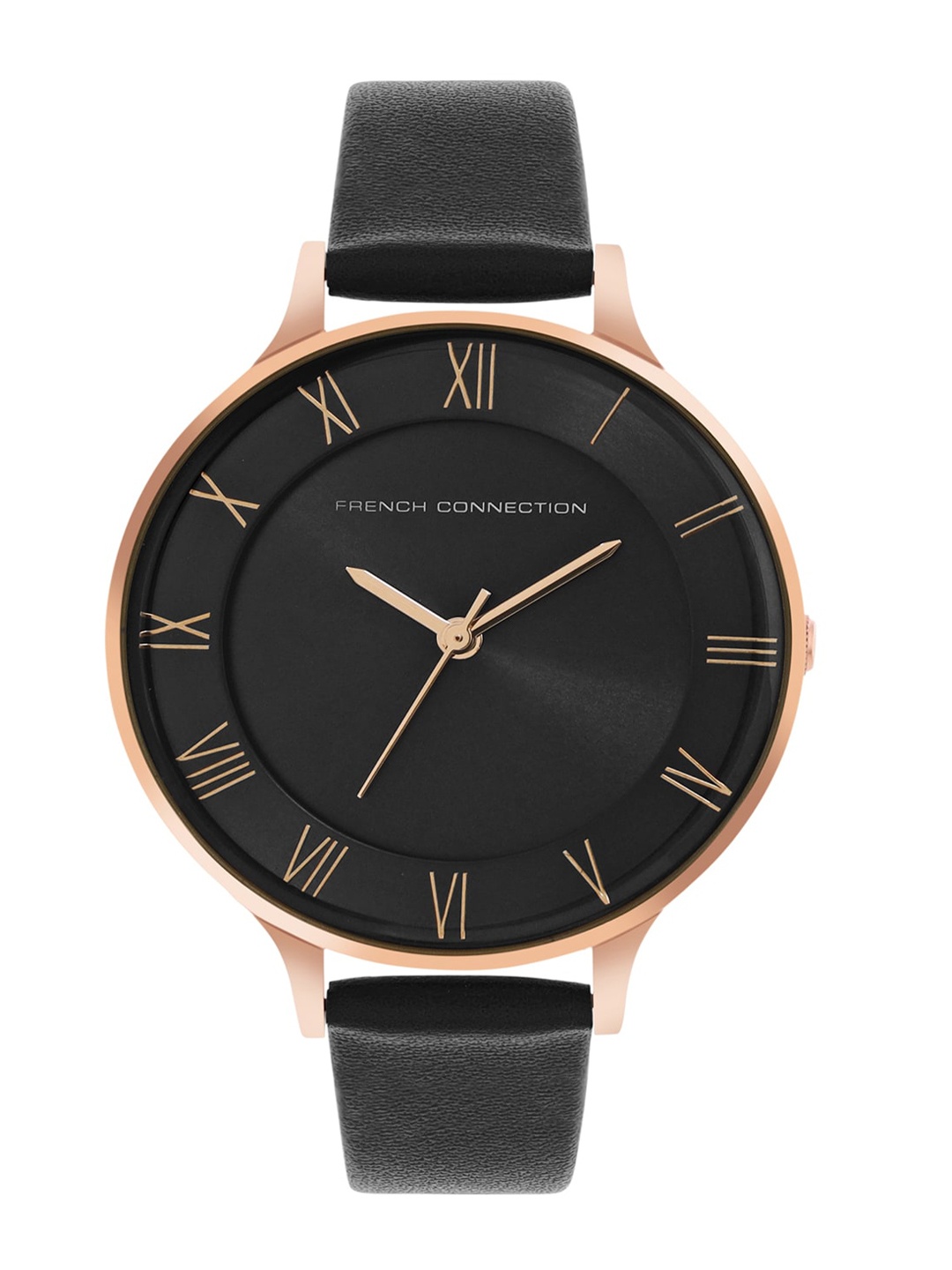 

French Connection Women Dial & Leather Straps Analogue Watch FCN00075H, Black