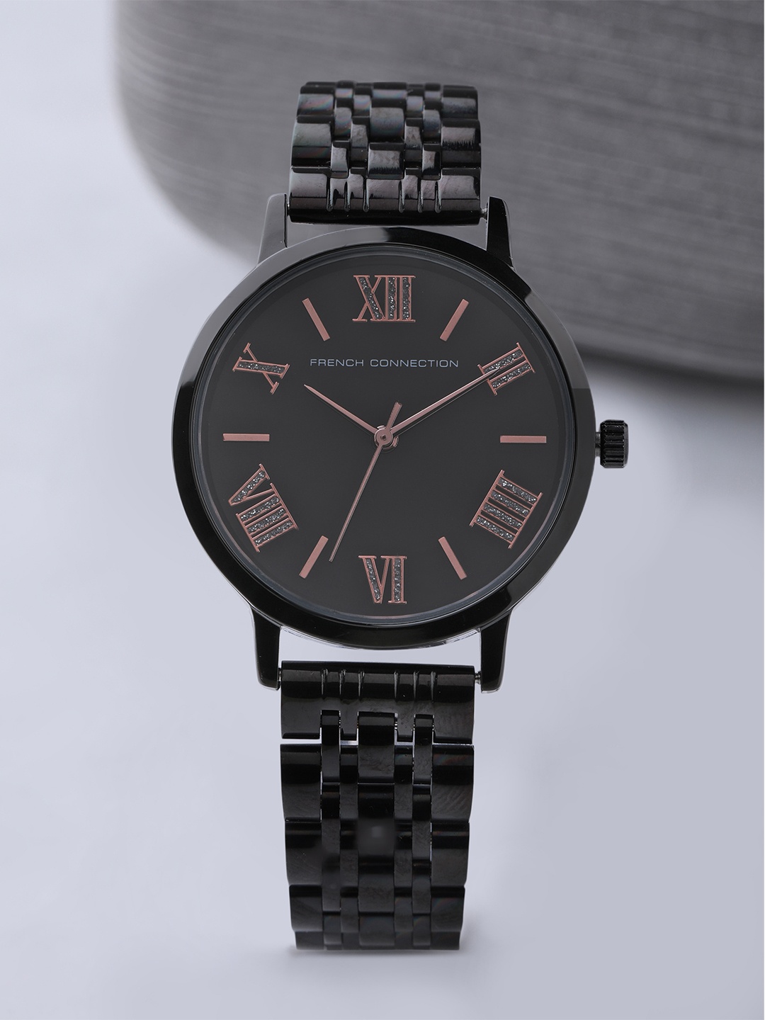 

French Connection Women Bracelet Style Straps Analogue Watch FCN00067J, Black