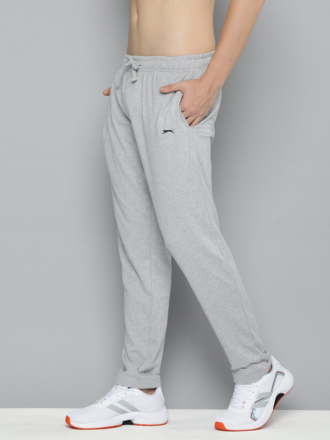 

Slazenger Men Slim Fit Fleece Sports Track Pants, Grey