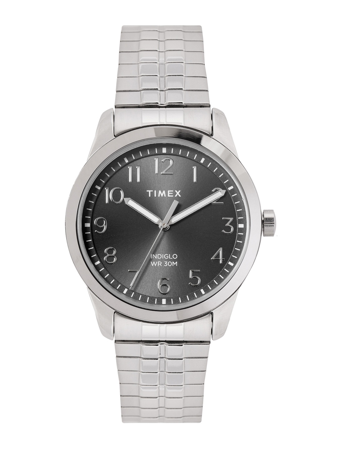 

Timex Men South Street Sport Steel Wrap Around Analogue Watch TW2V04400AP, Black
