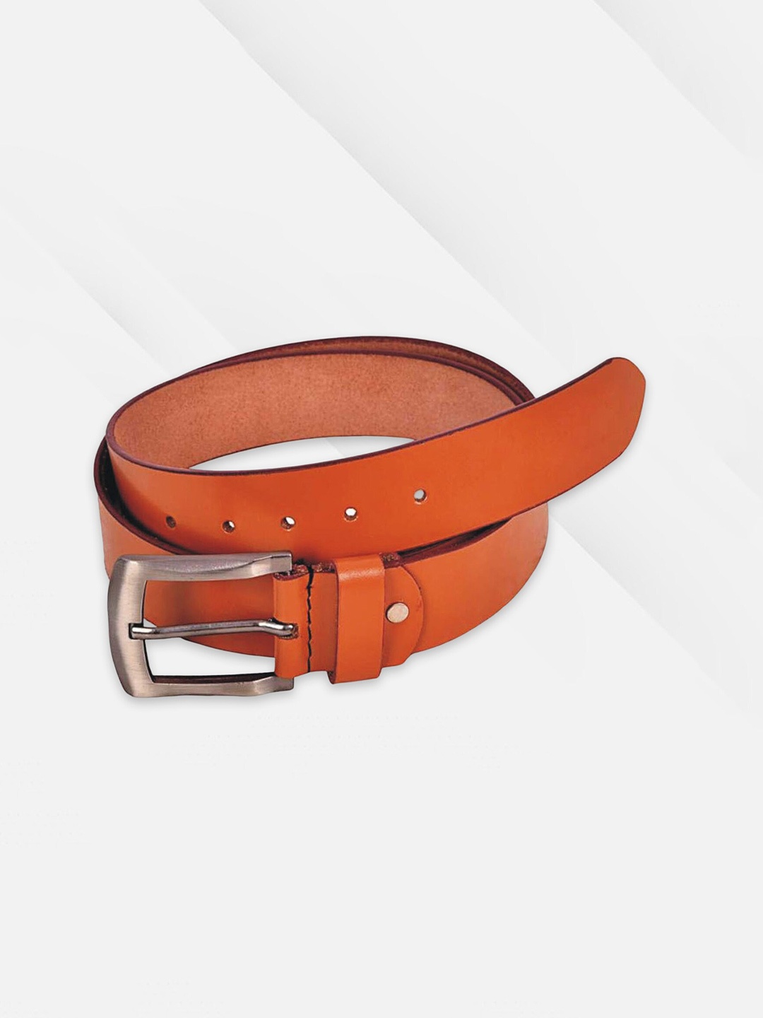 

ACCEZORY Men Leather Wide Belt, Tan