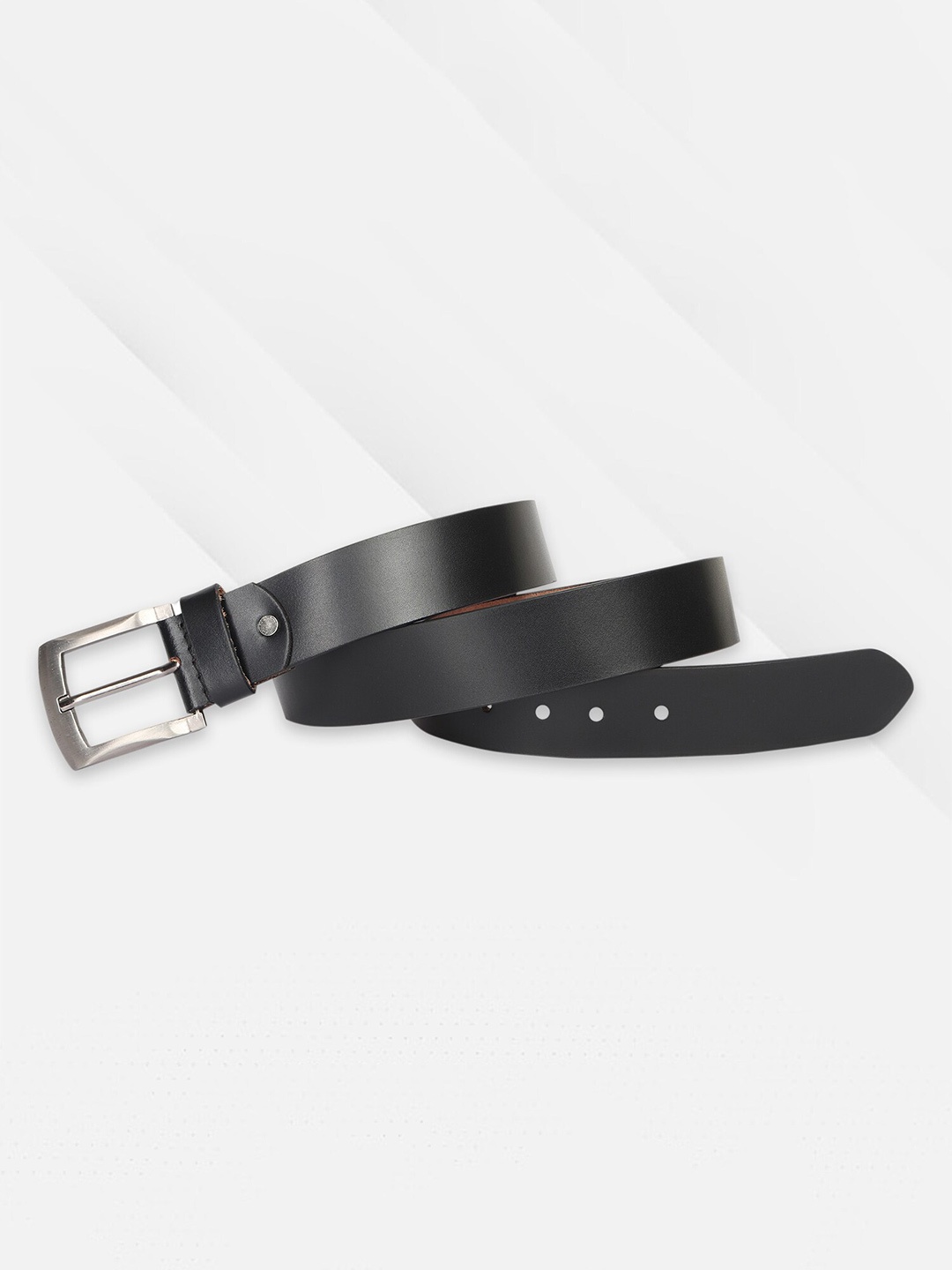 

ACCEZORY Men Leather Wide Belt, Black