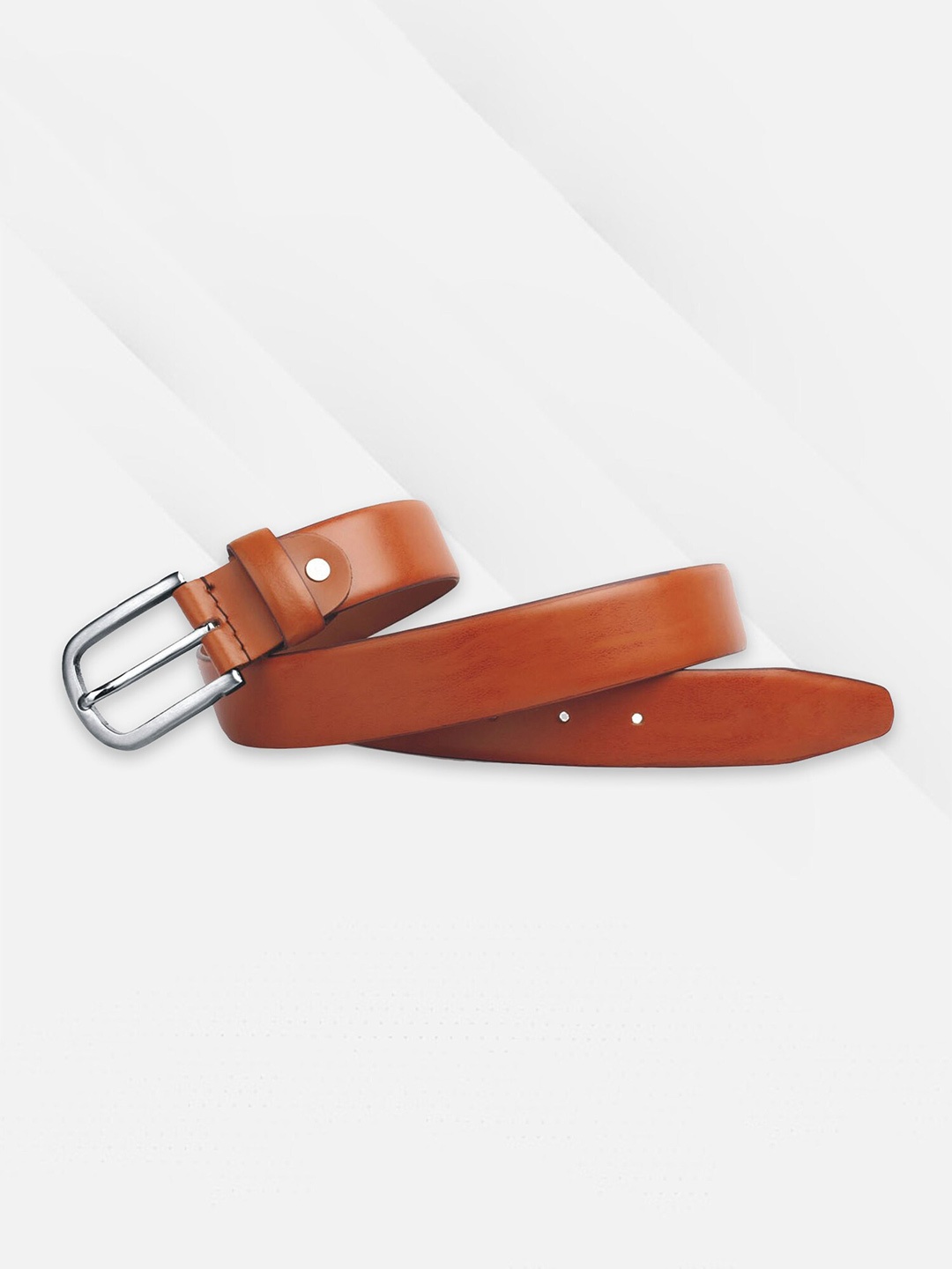 

ACCEZORY Men Leather Wide Belt, Tan