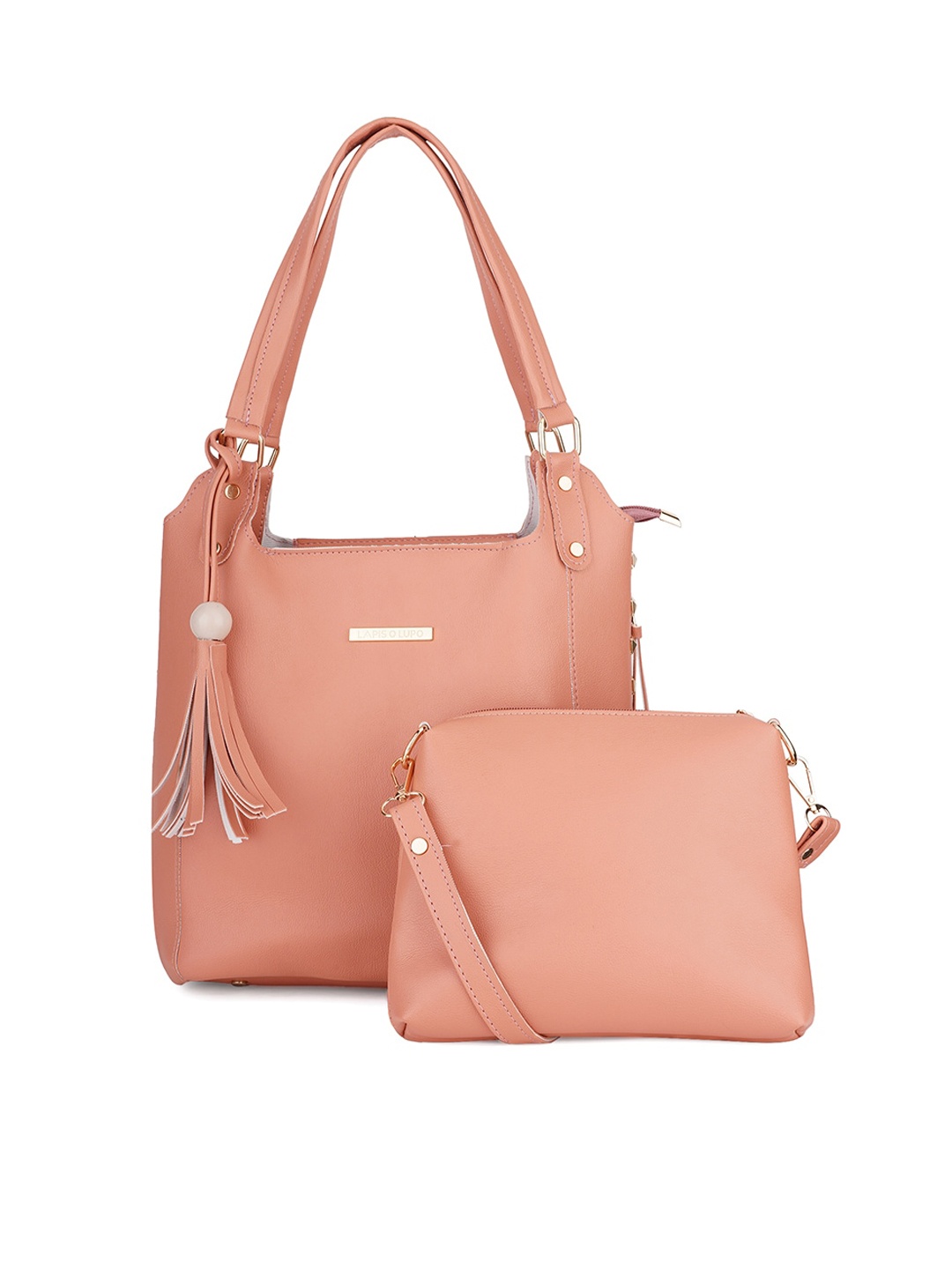 

Lapis O Lupo Structured Shoulder Bag With Pouch, Pink