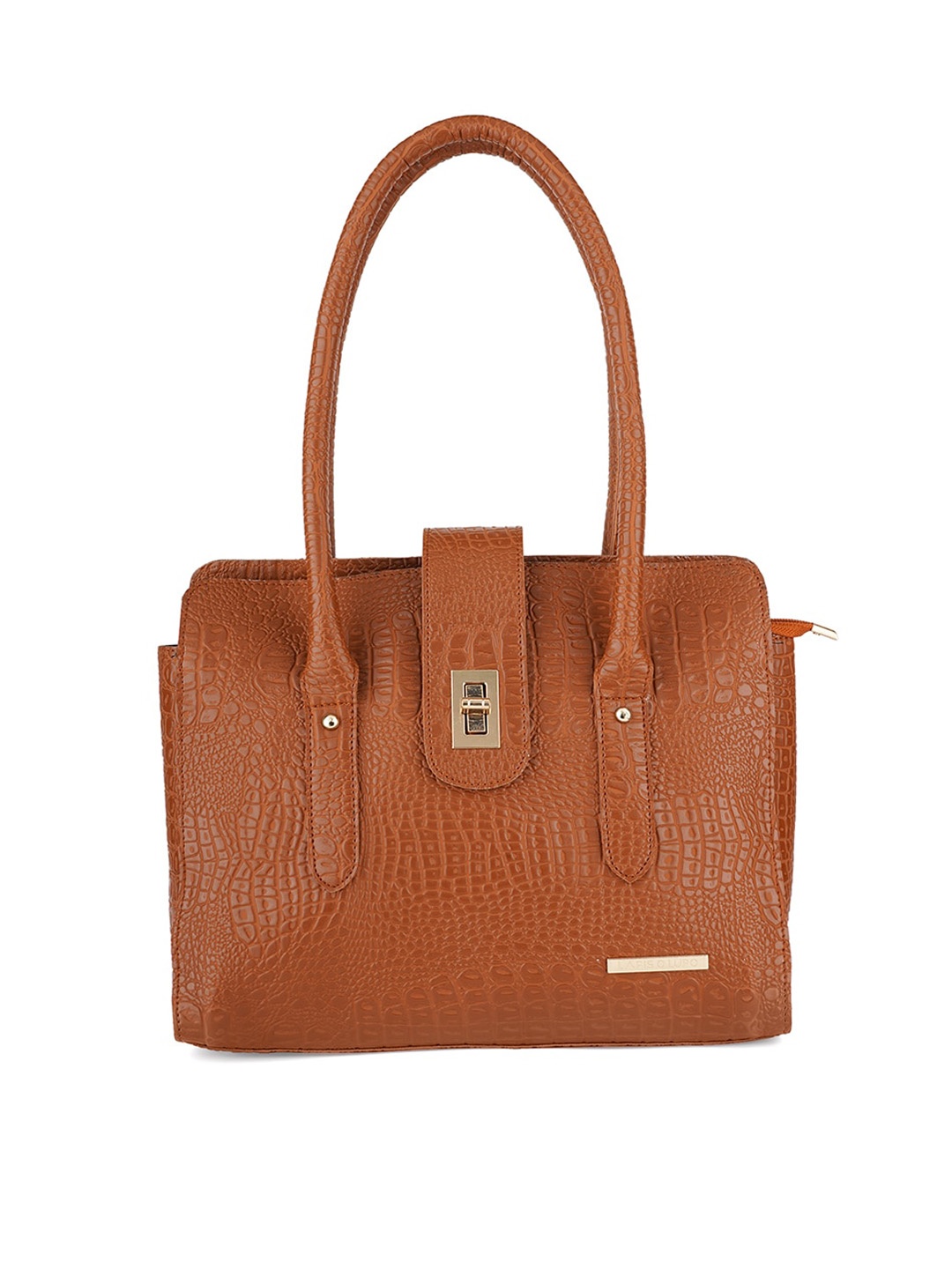 

Lapis O Lupo Textured Structured Shoulder Bag, Tan