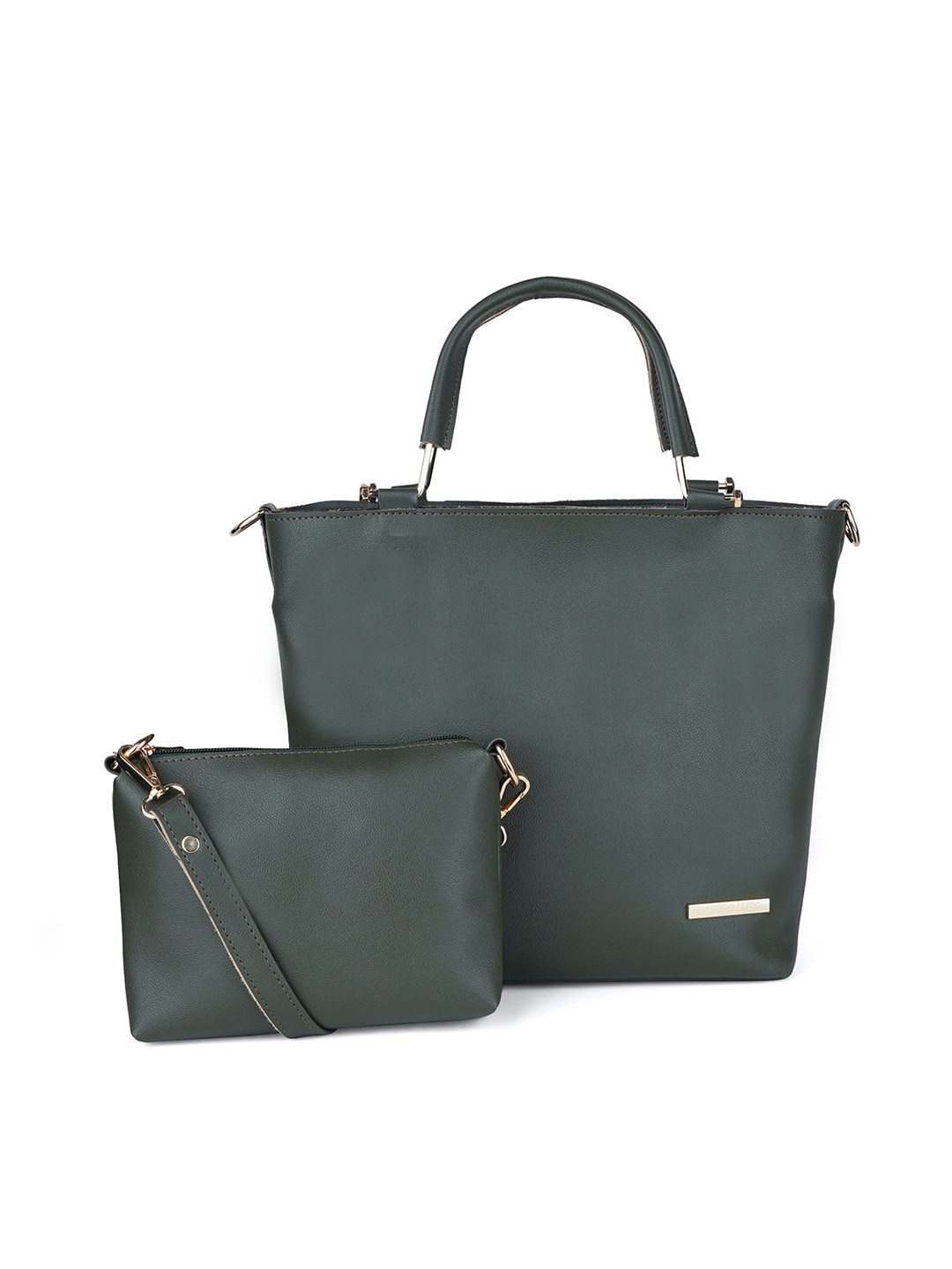 

Lapis O Lupo Oversized Structured Handheld Bag, Green