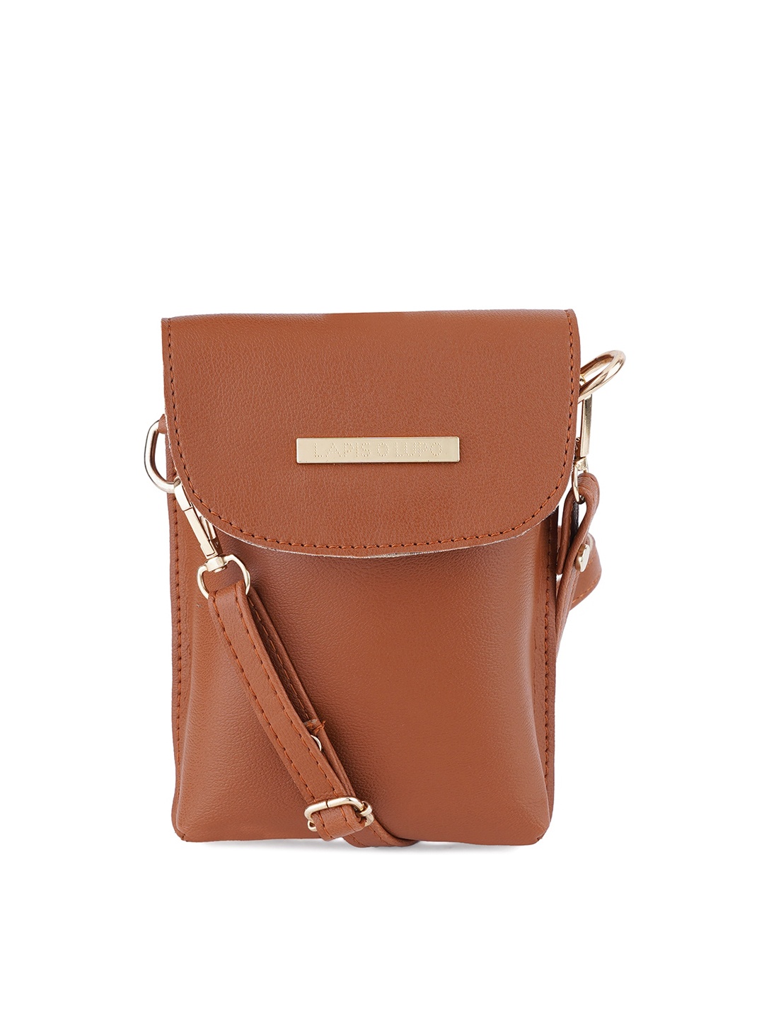 

Lapis O Lupo Tan Structured Sling Bag
