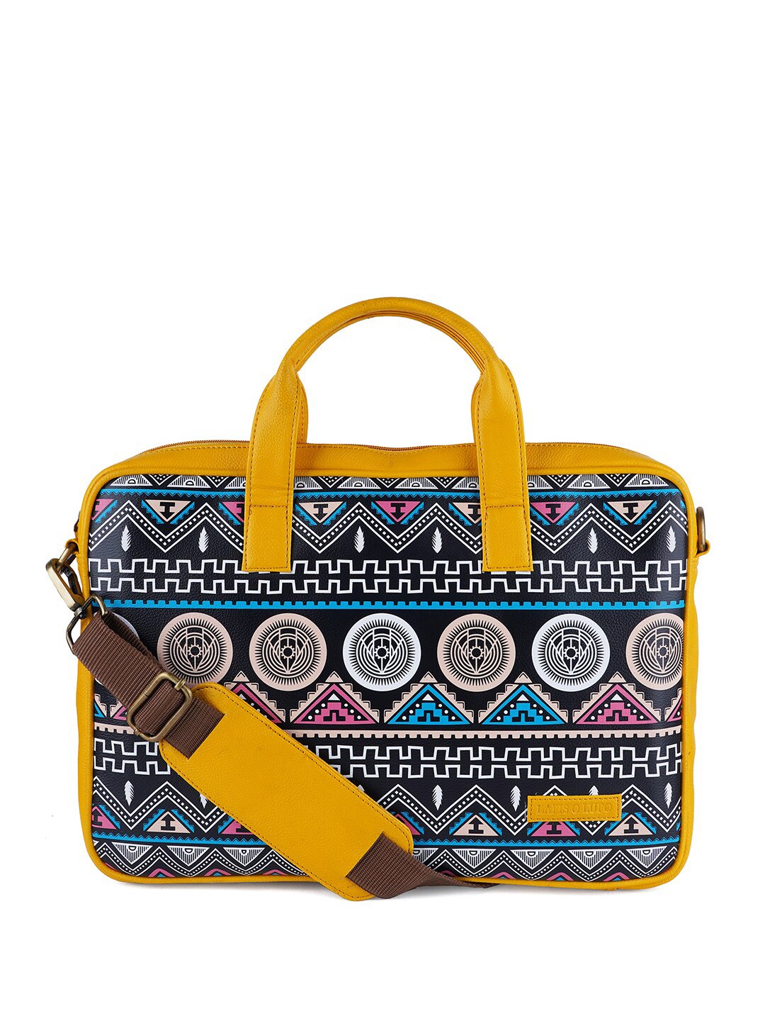

Lapis O Lupo Unisex Printed Laptop Bag, Yellow