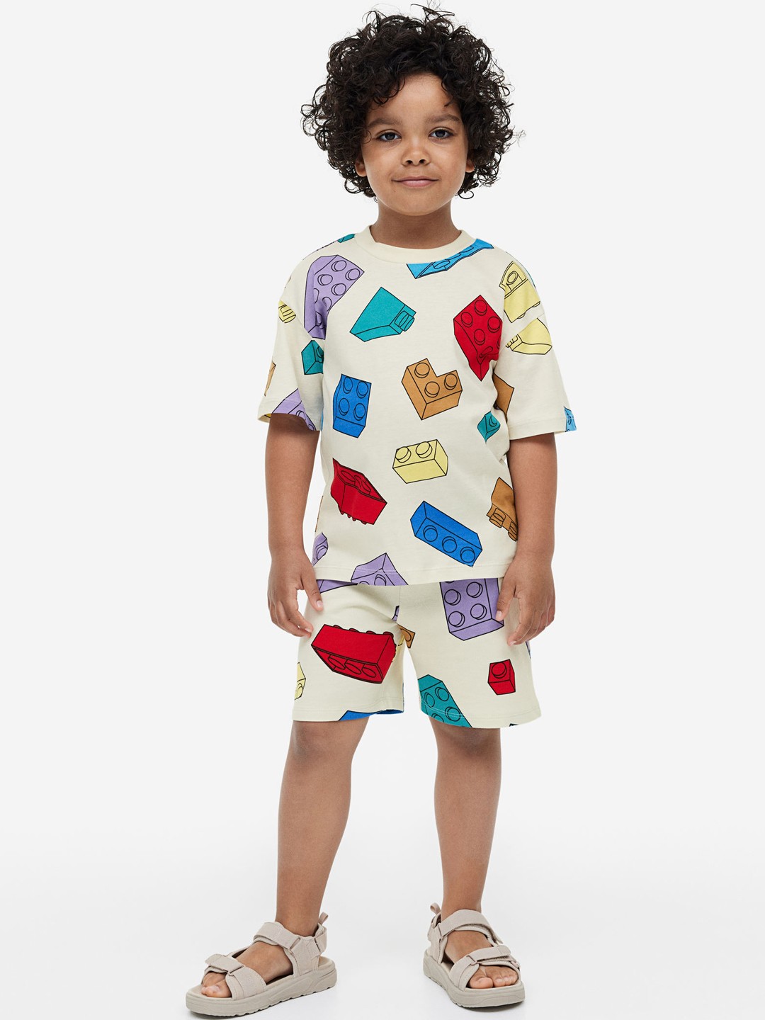 

H&M Boys Pure Cotton 2-Piece Printed Set, Multi
