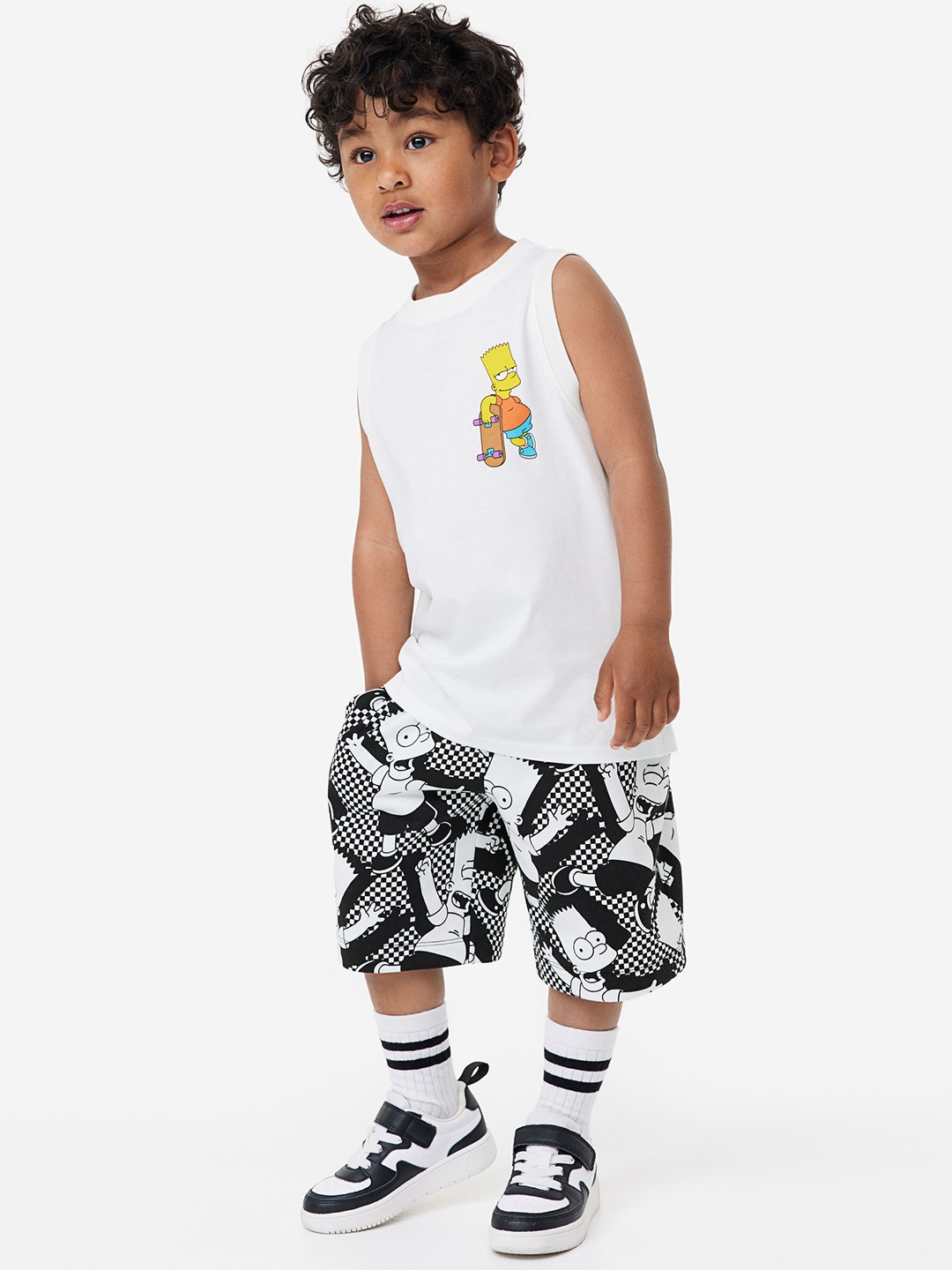 

H&M Boys 2-Piece Printed Set, Black