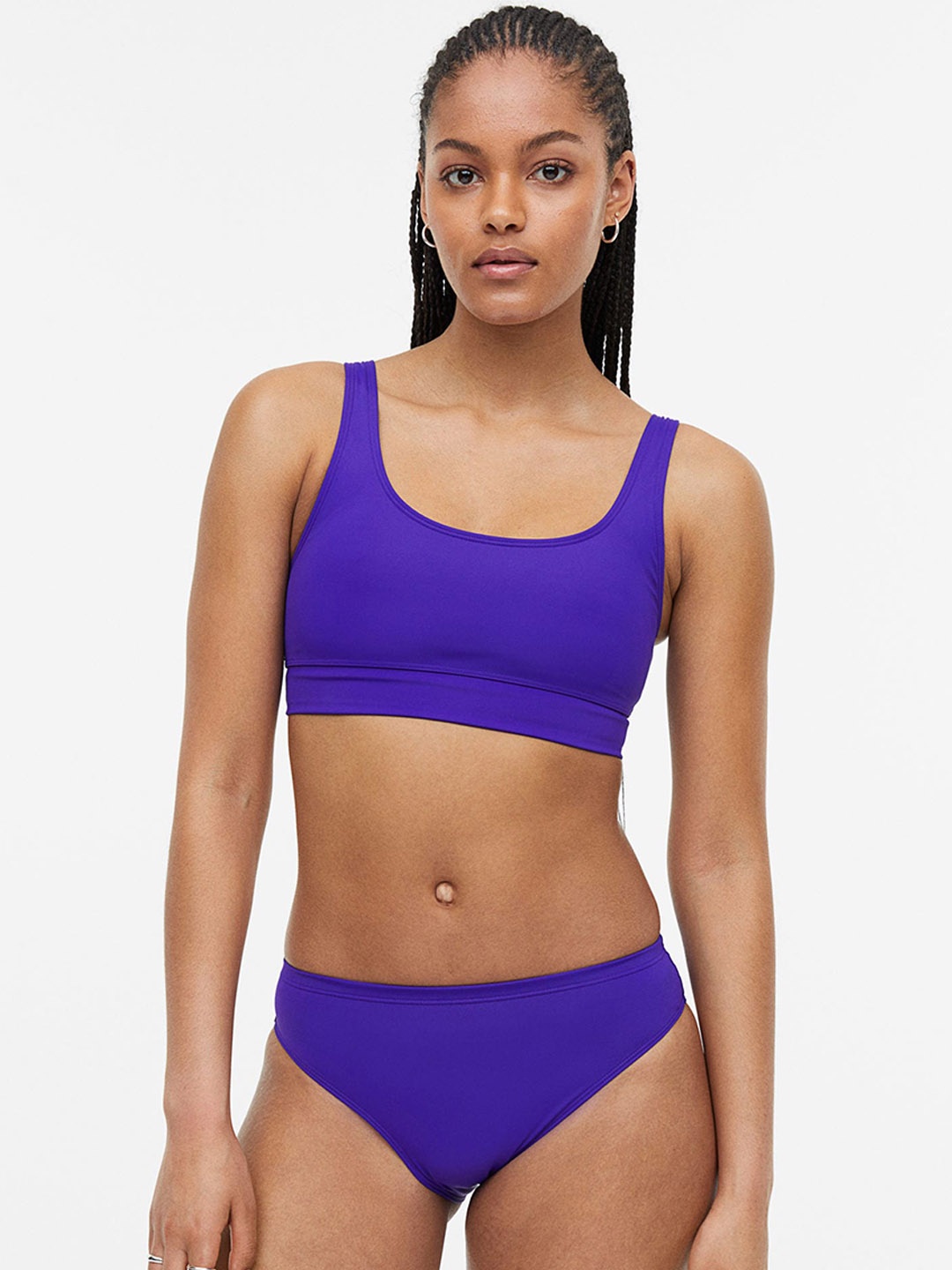 

H&M Women Sports Bikini Bottoms, Purple