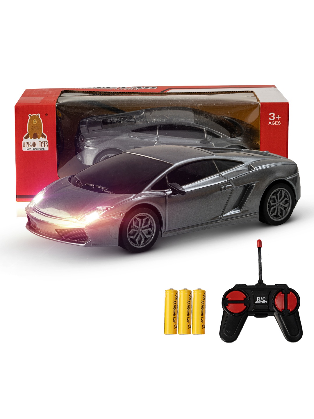 

BAYBEE Kids High Speed Mini 1:24 Scale Remote Control Car, Grey