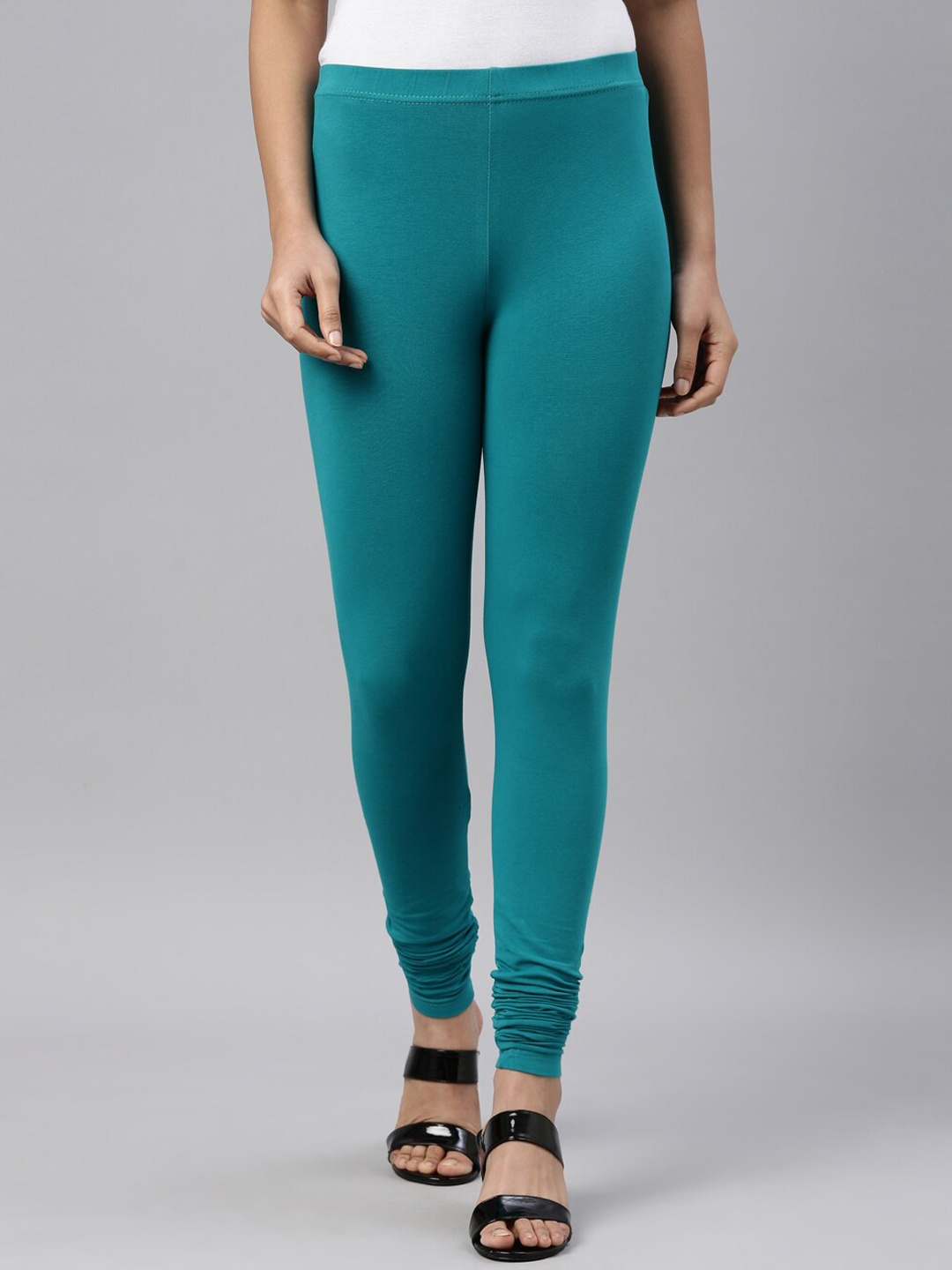 

Go Colors Churidar Length Leggings, Green