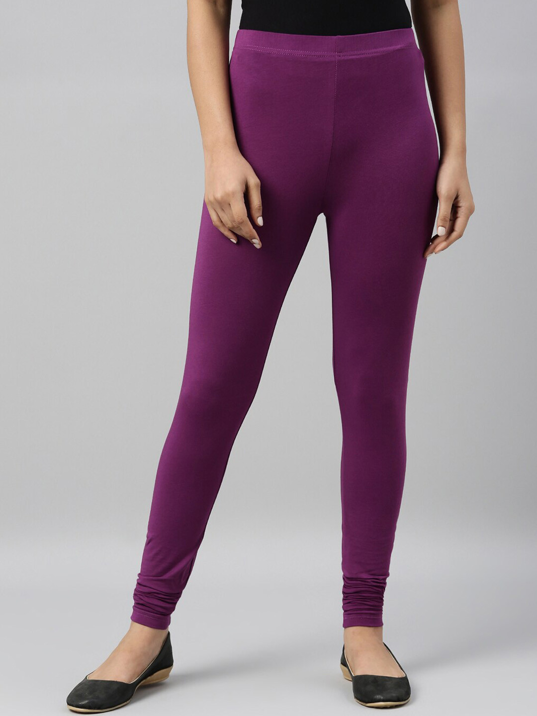 

Go Colors Ankle Length Leggings, Purple