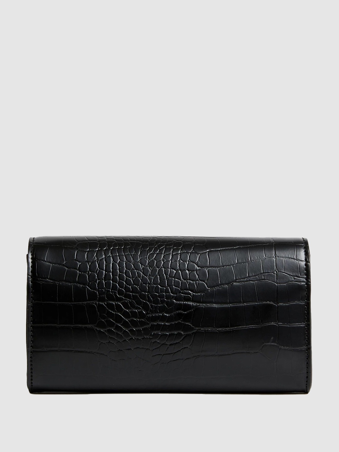 

Marks & Spencer Textured Foldover Clutch, Black