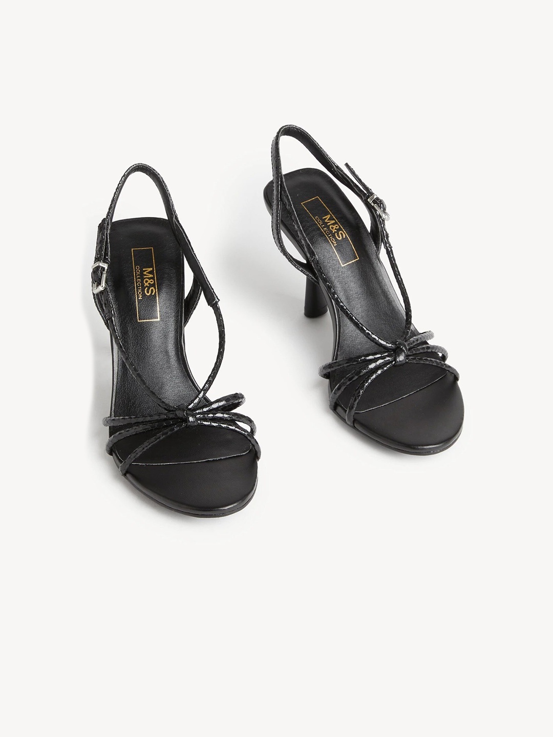 

Marks & Spencer Open Toe Buckle Detail Stiletto, Black