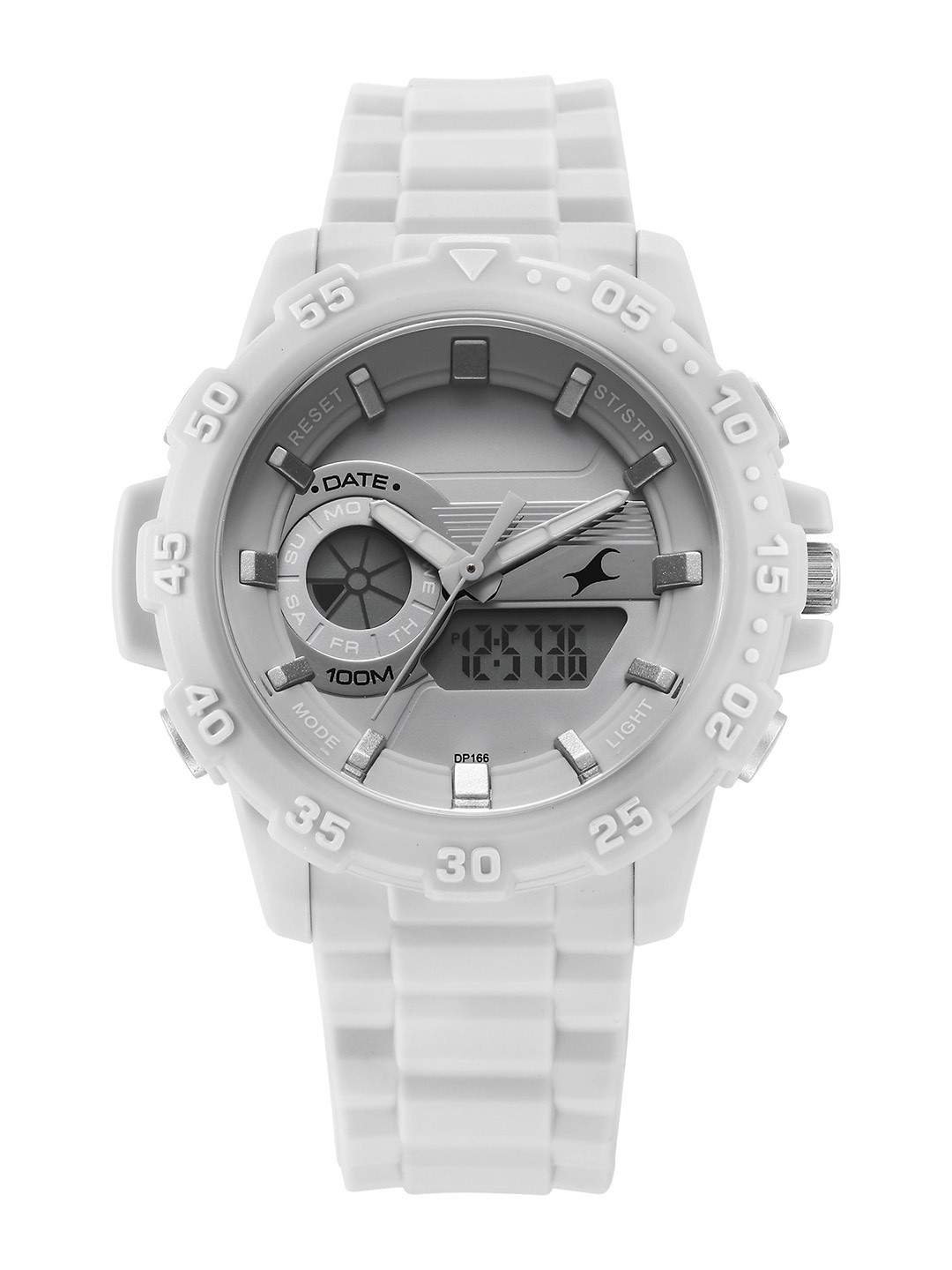 

Fastrack Women Patterned Dial Analogue And Digital Watch 68029PP02, Grey