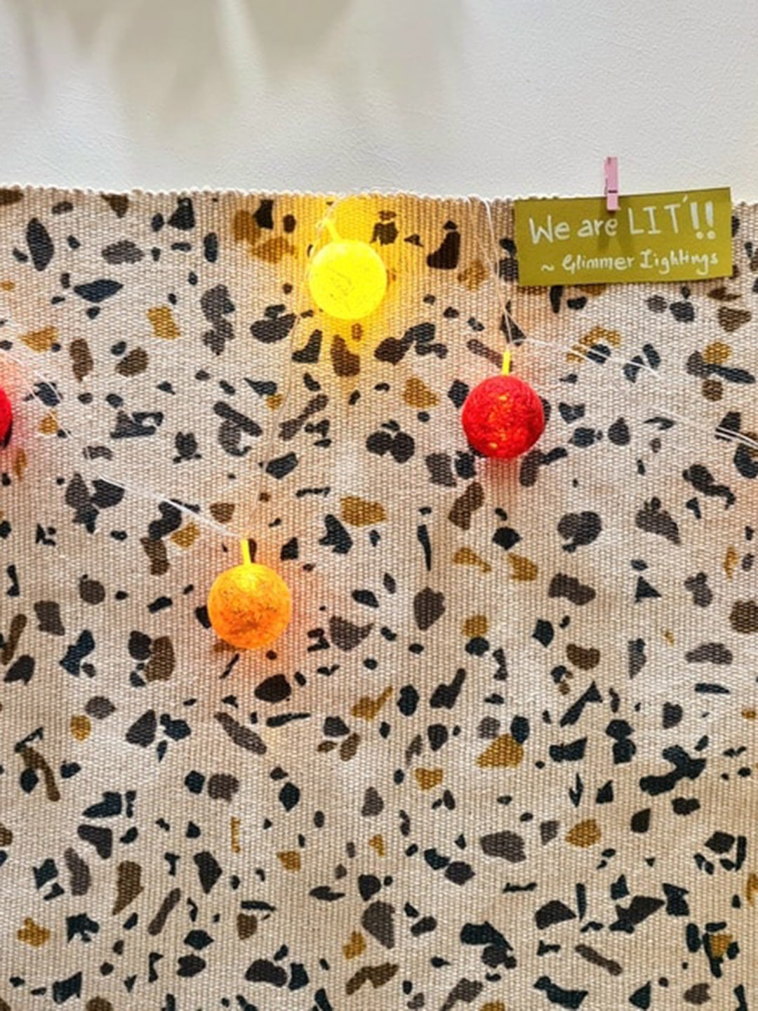 

Glimmer Lightings Red &Yellow Thread Ball String Lights