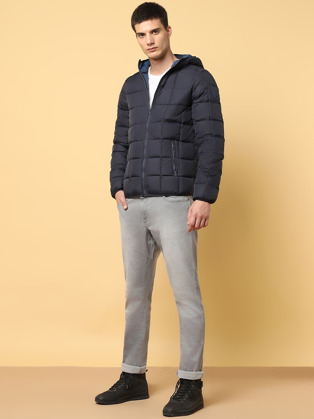 

Wrangler Hooded Puffer Jacket, Black