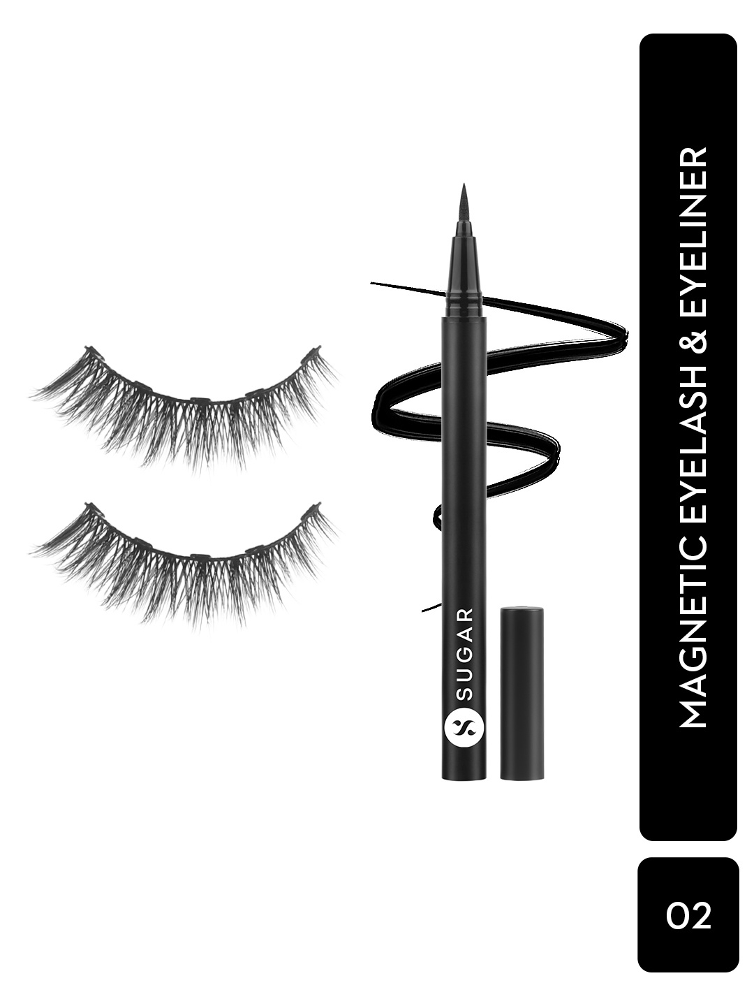 

SUGAR Maximeyes Drama Magnetic Eyelashes & Eyeliner 3ml - 02 Exceptional, Black