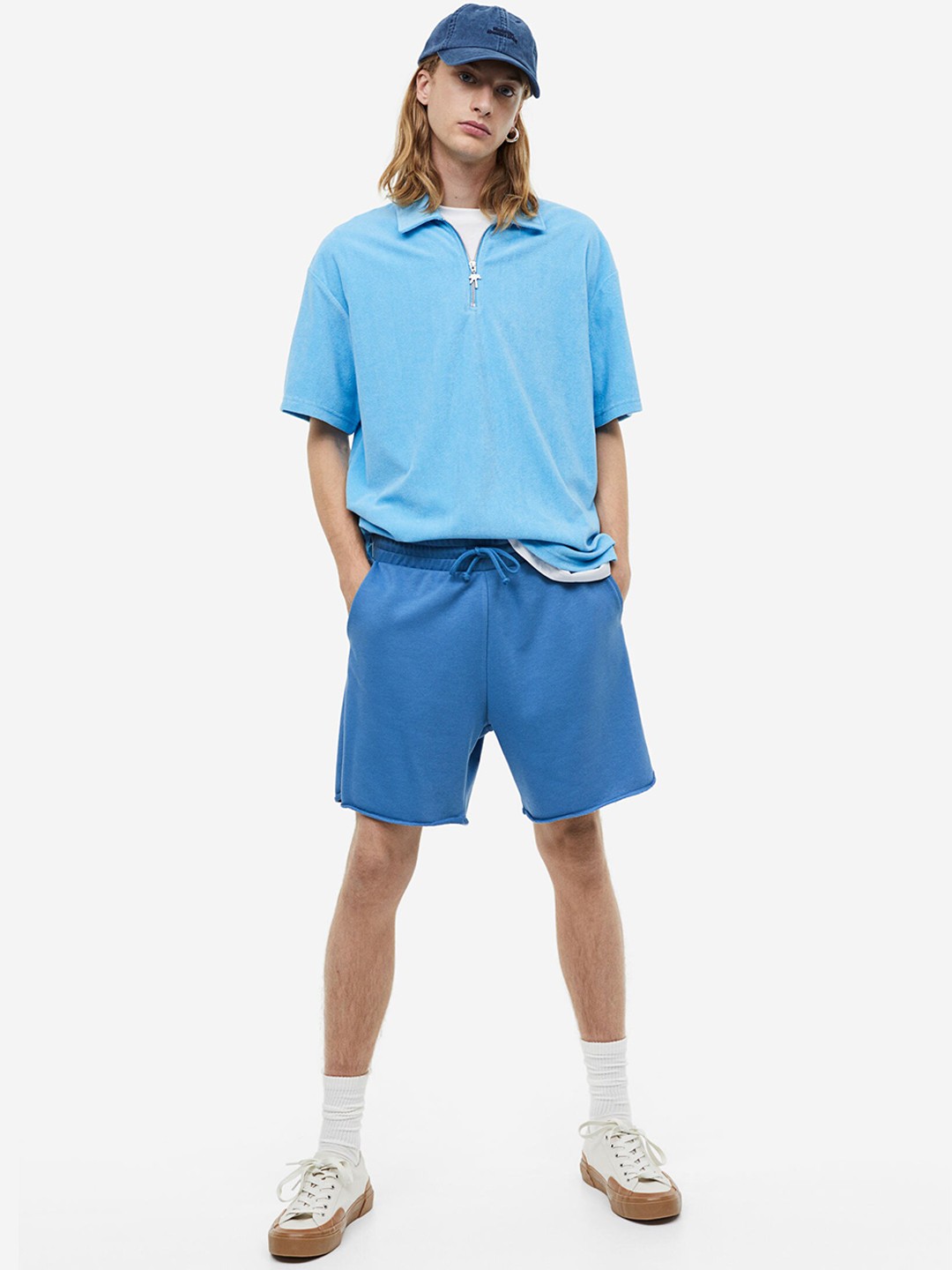 

H&M Men Regular Fit Sweatshorts, Blue