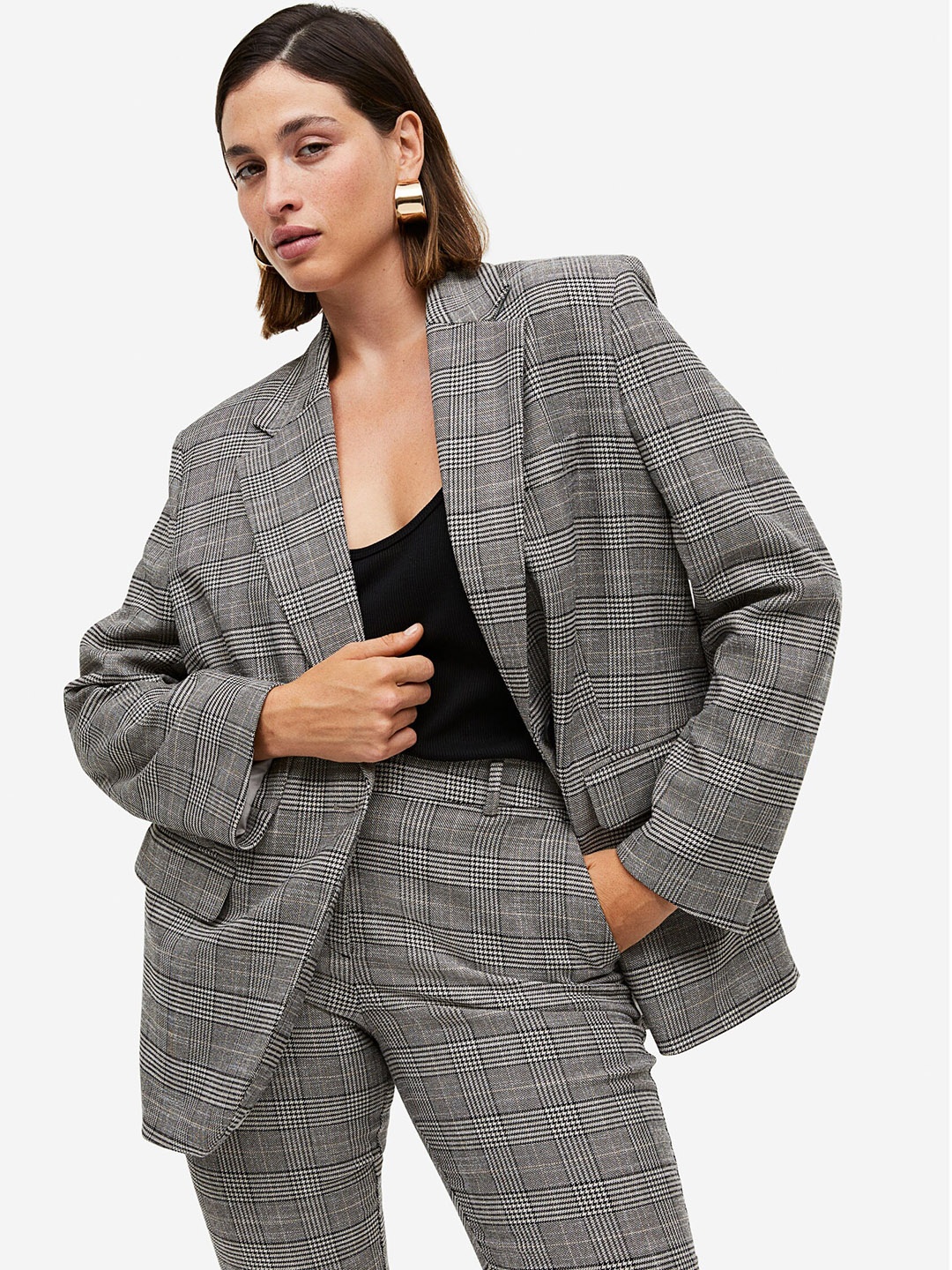 

H&M Oversized Blazer, Beige