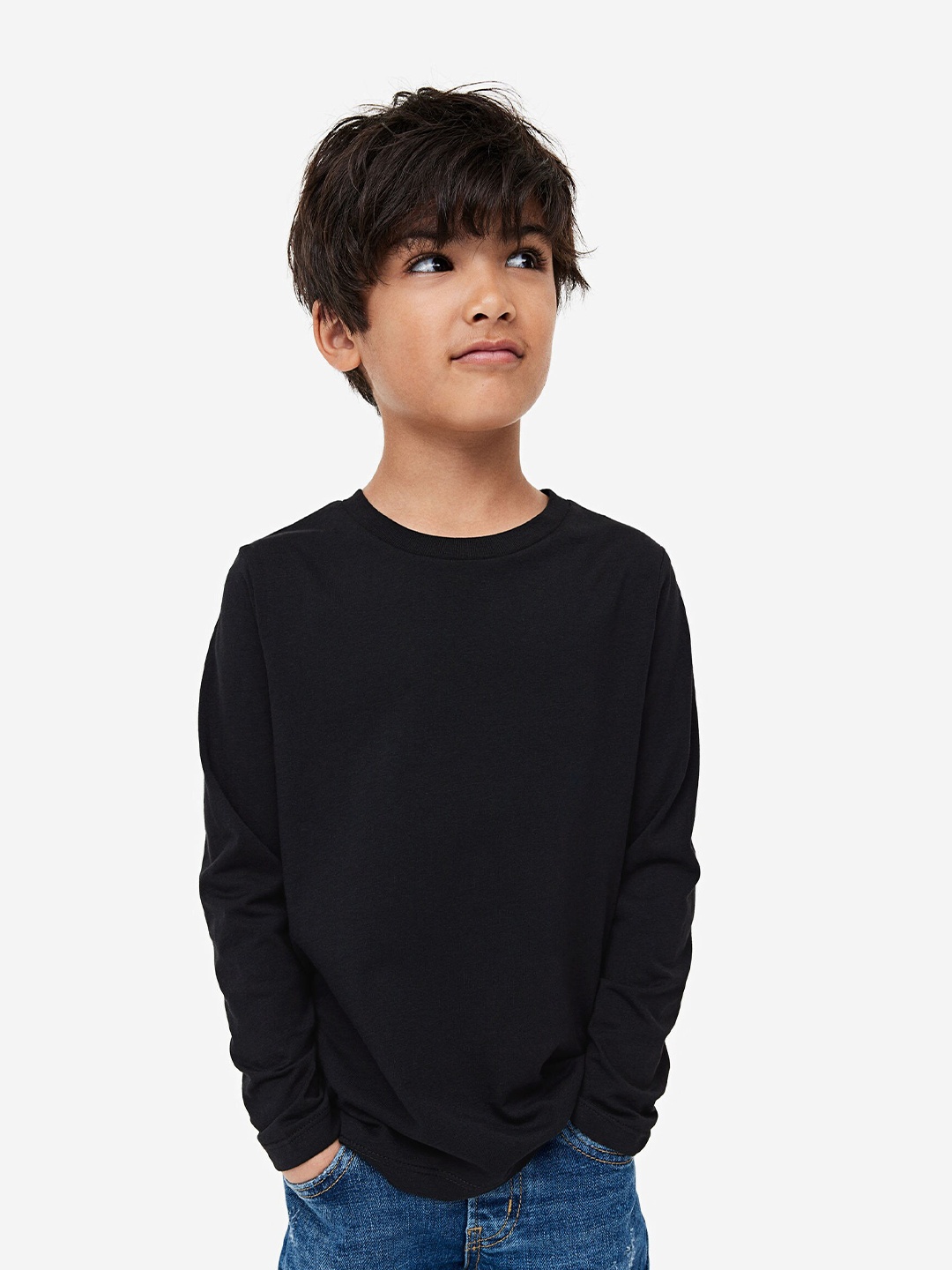 

H&M Boys Pure Cotton 3-Pack Jersey Tops, Black