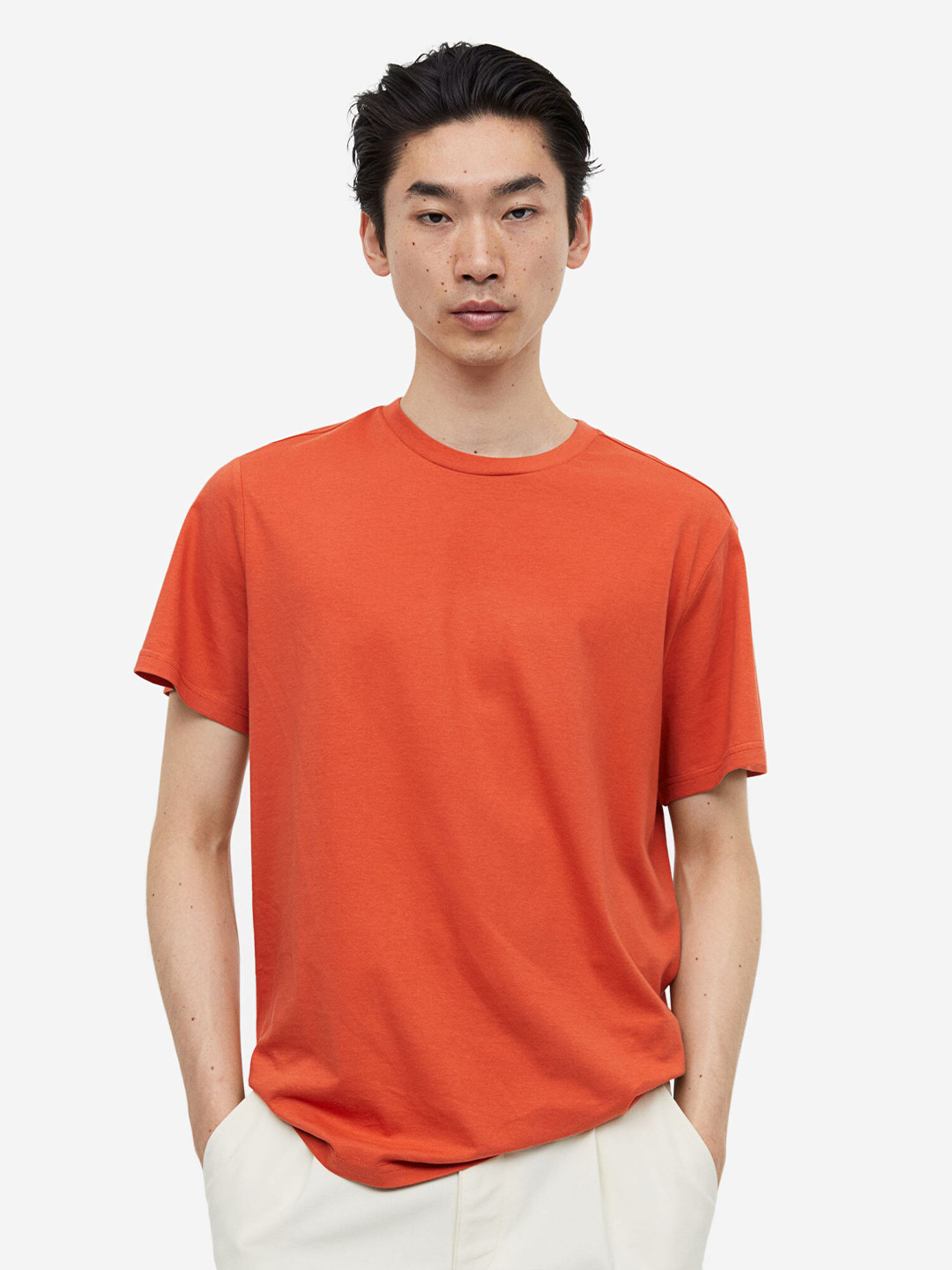 

H&M Regular Fit T-shirt, Orange