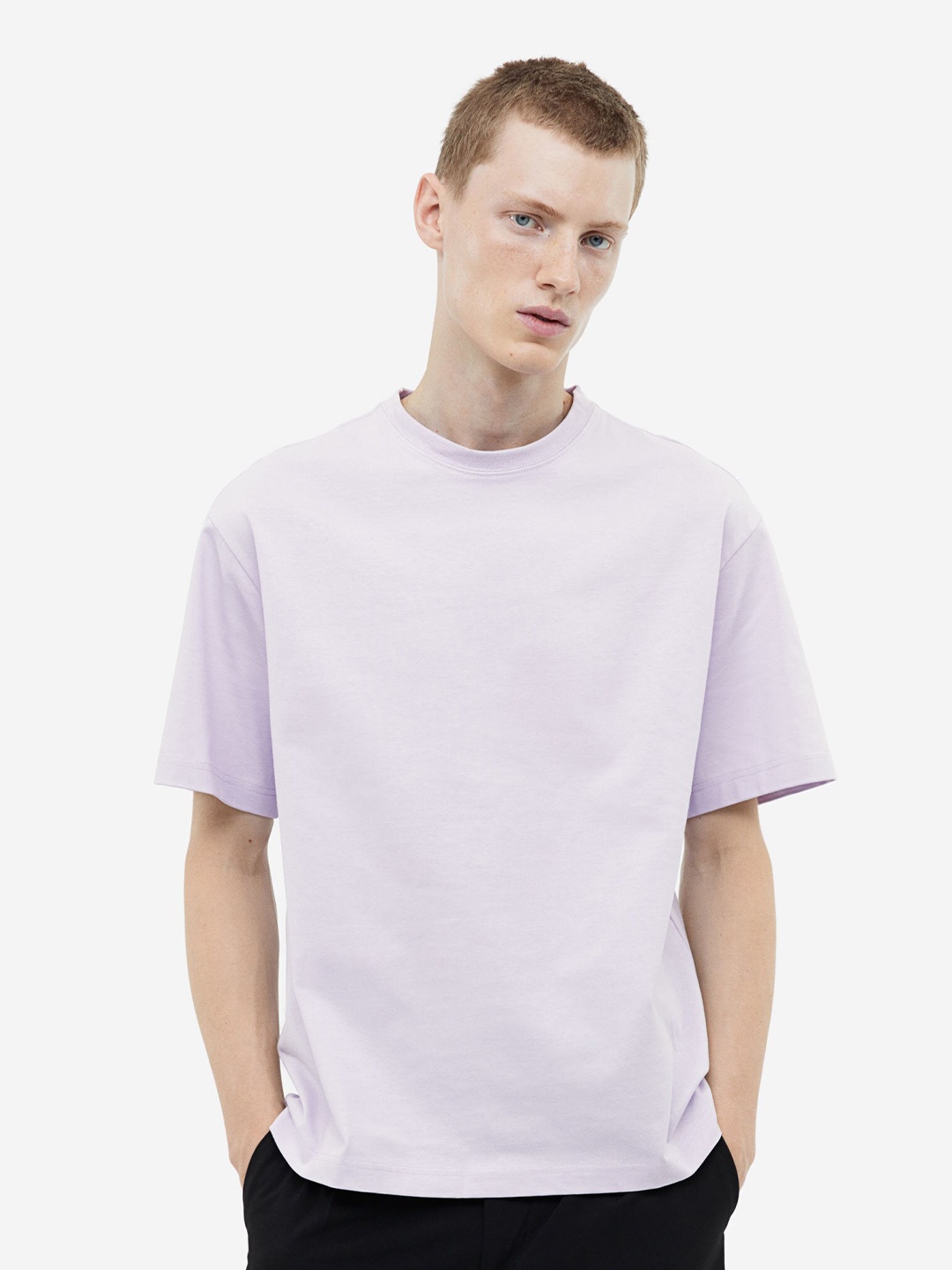 

H&M Relaxed Fit T-Shirt, Purple