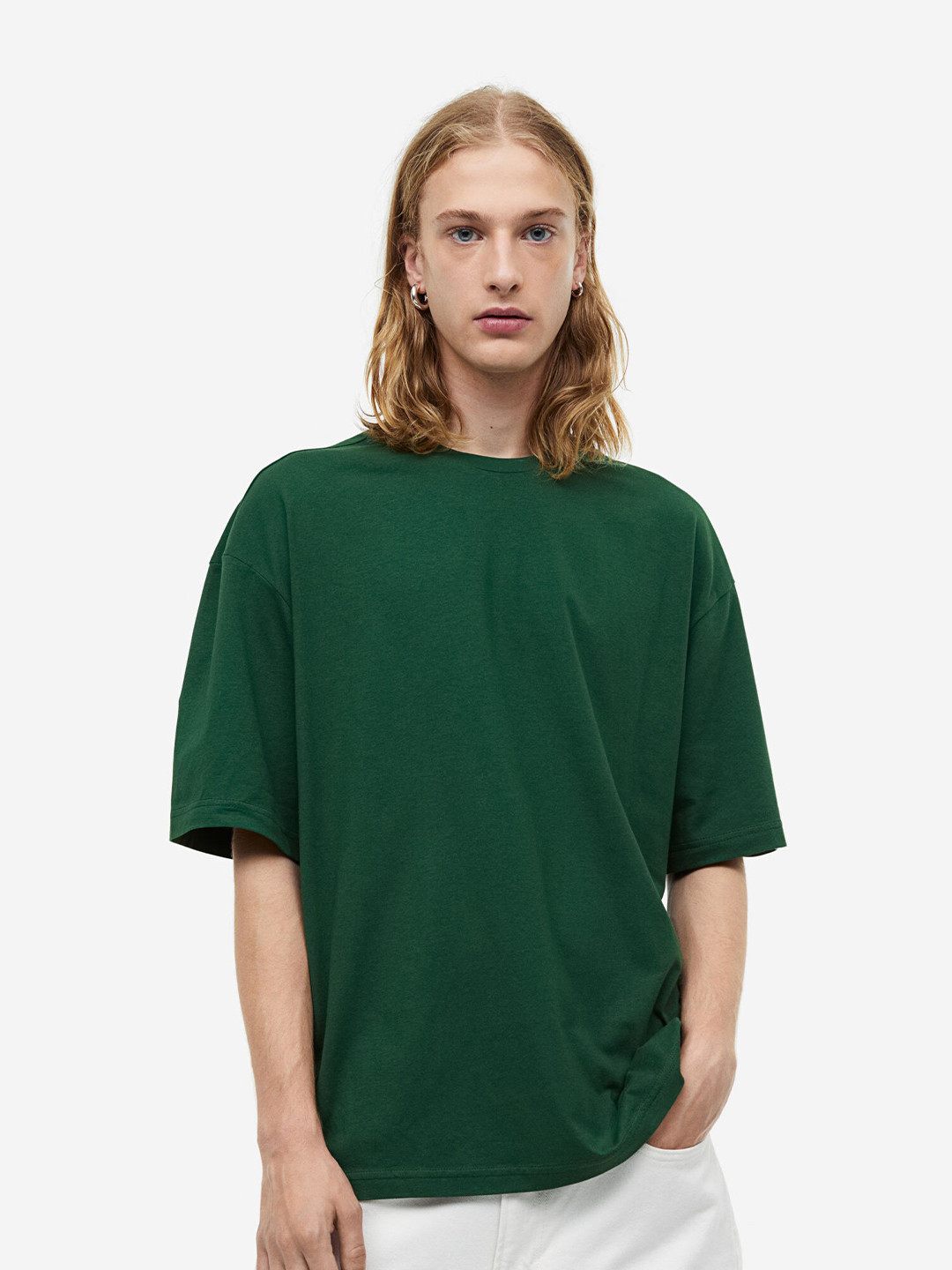 

H&M Loose Fit T-Shirt, Green