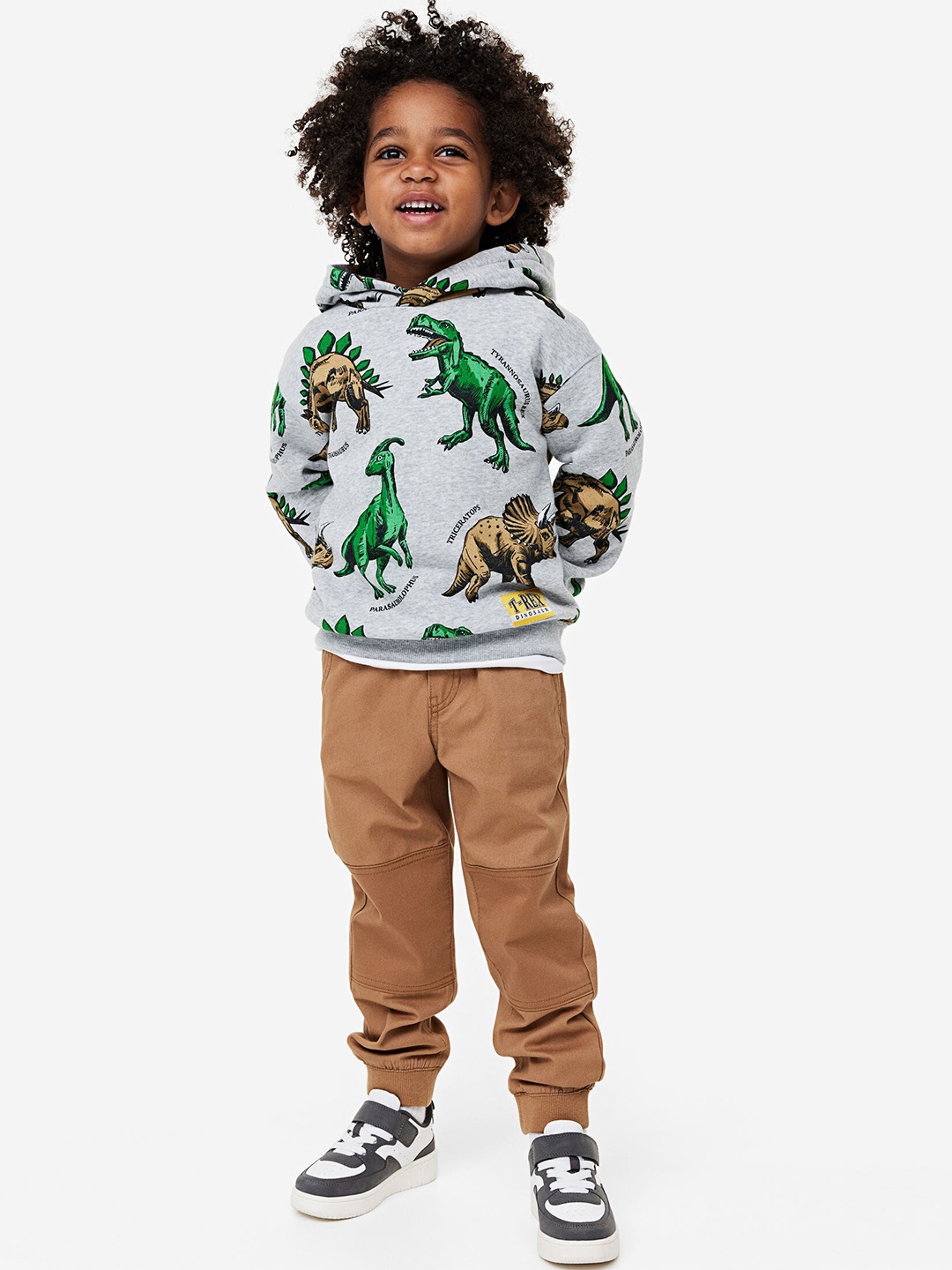 

H&M Boys Joggers With Reinforced Knees, Brown