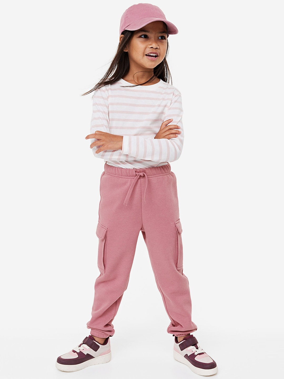 

H&M Girls Cargo Joggers, Pink