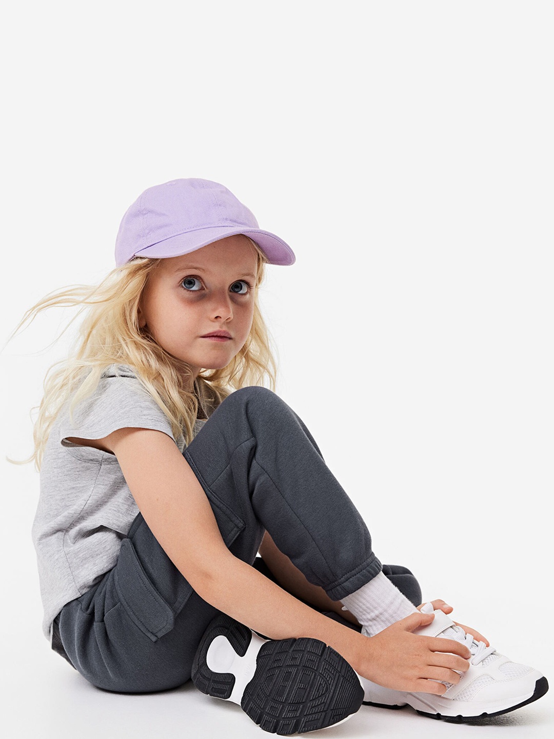 

H&M Girls Cargo Joggers, Grey