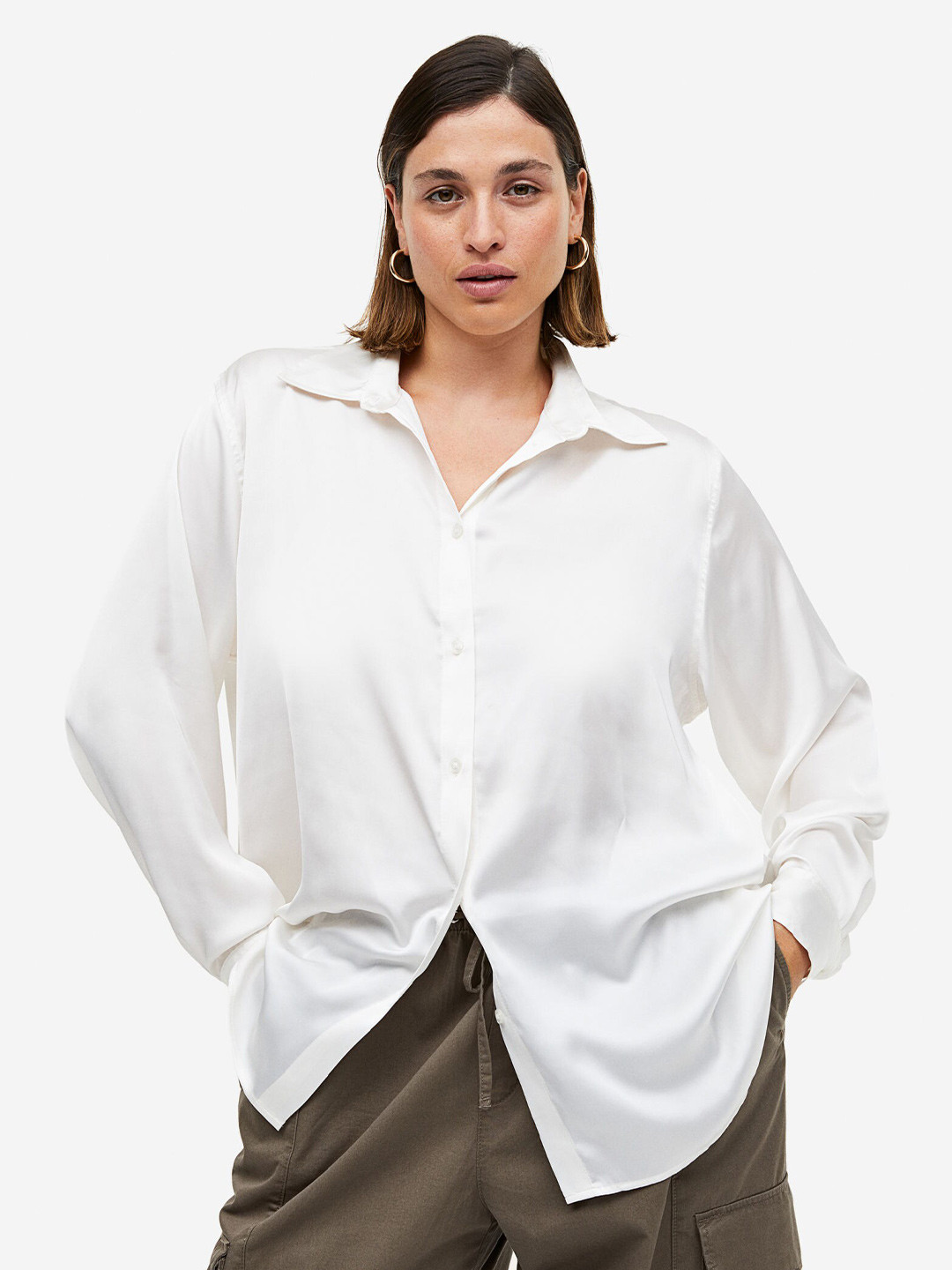 

H&M Oversized Blouse, White