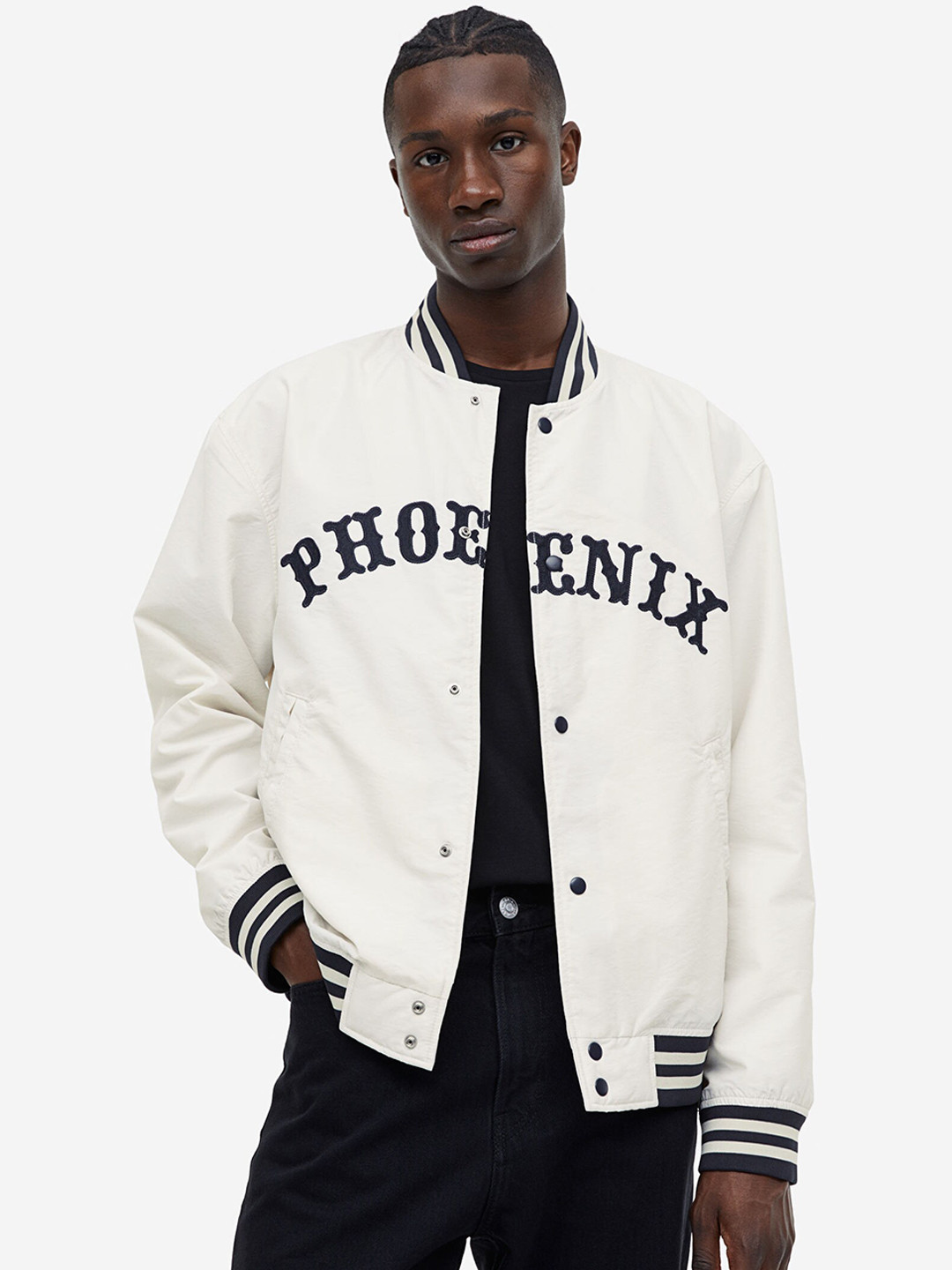 

H&M Baseball Jacket, Beige