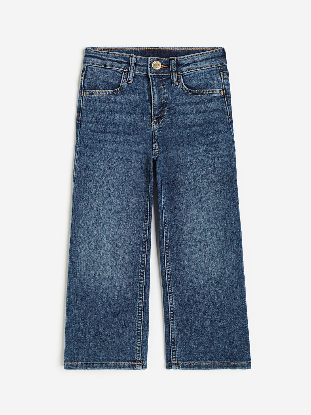 

H&M Girls Superstretch Wide Leg Jeans, Blue