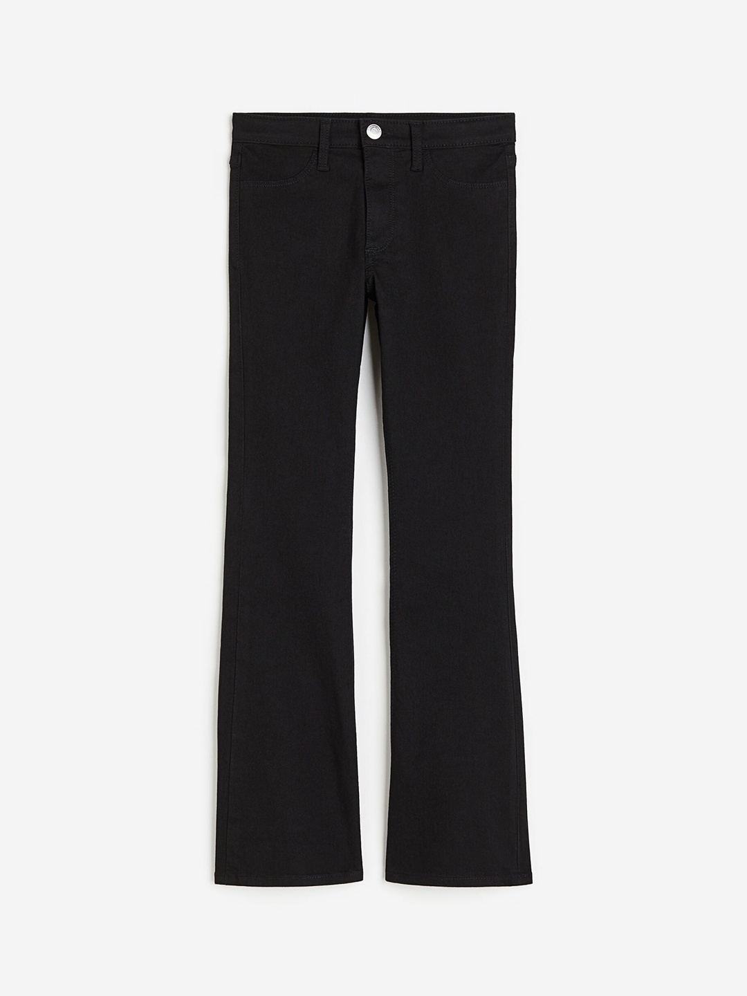 

H&M Girls Flared Leg Low Jeans, Black