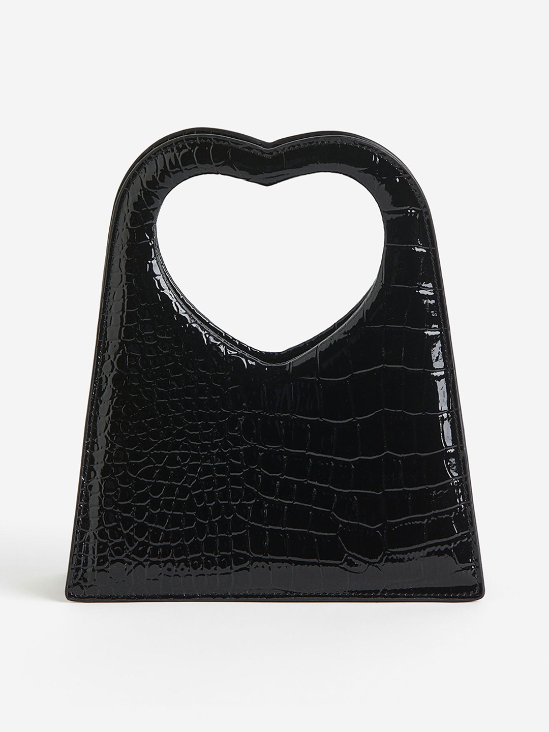 

H&M Heart-Detail Handbag, Black