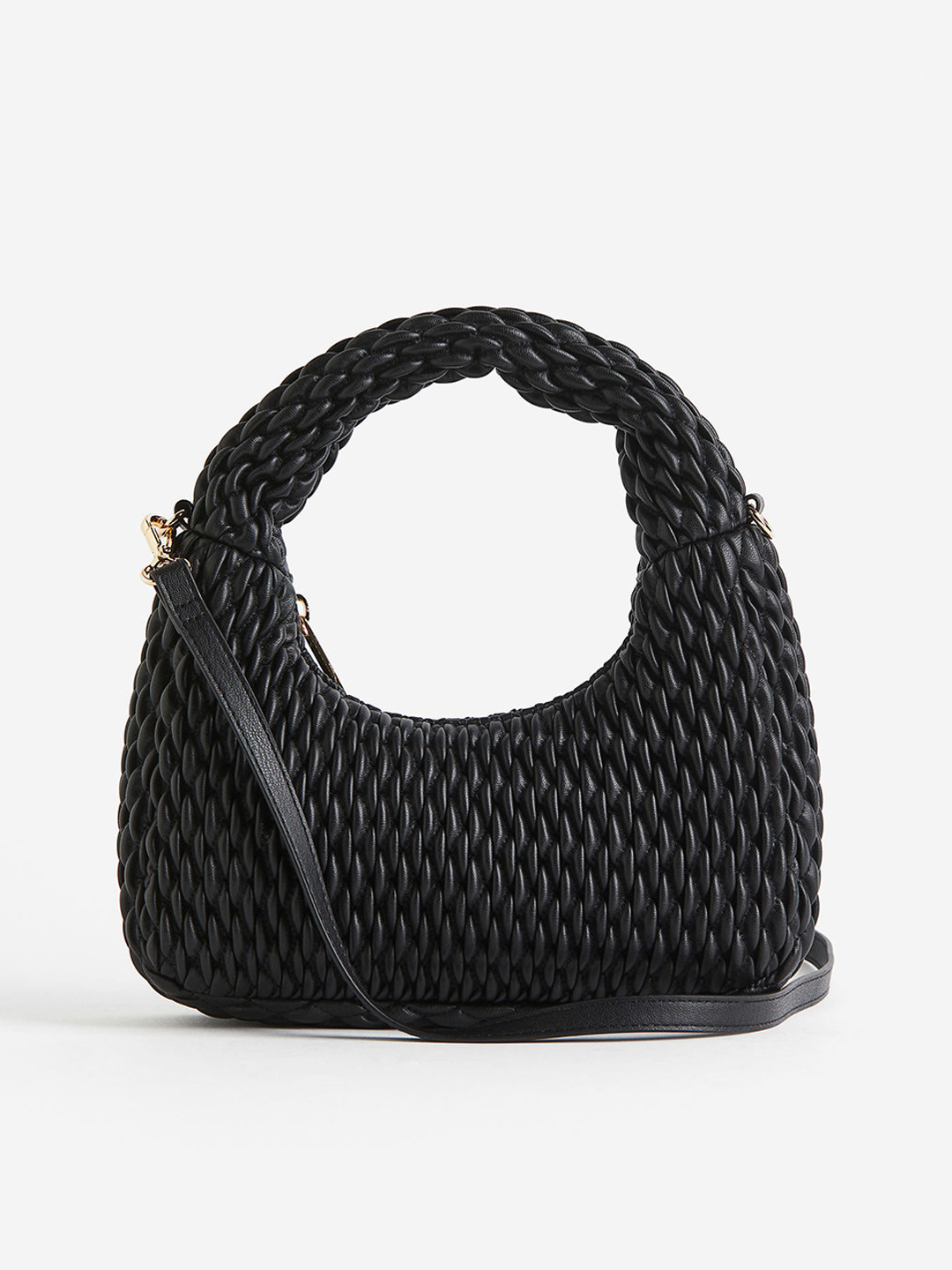 

H&M Quilted Shoulder Bag, Black