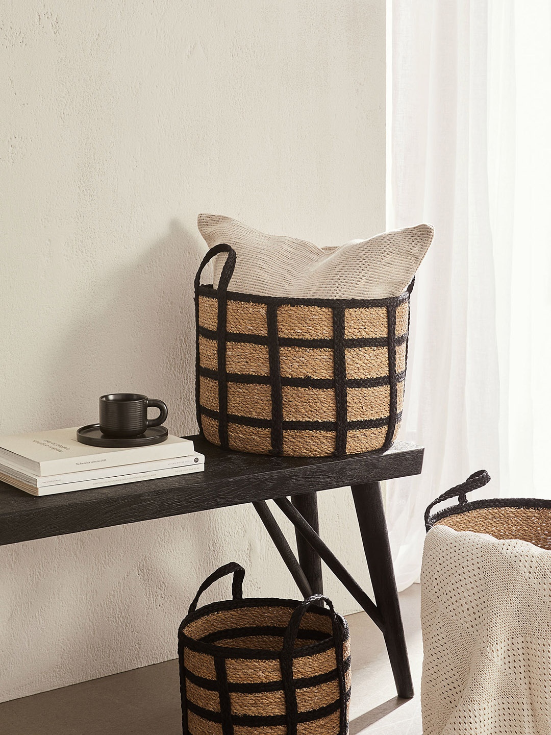 

H&M Beige Seagrass Basket