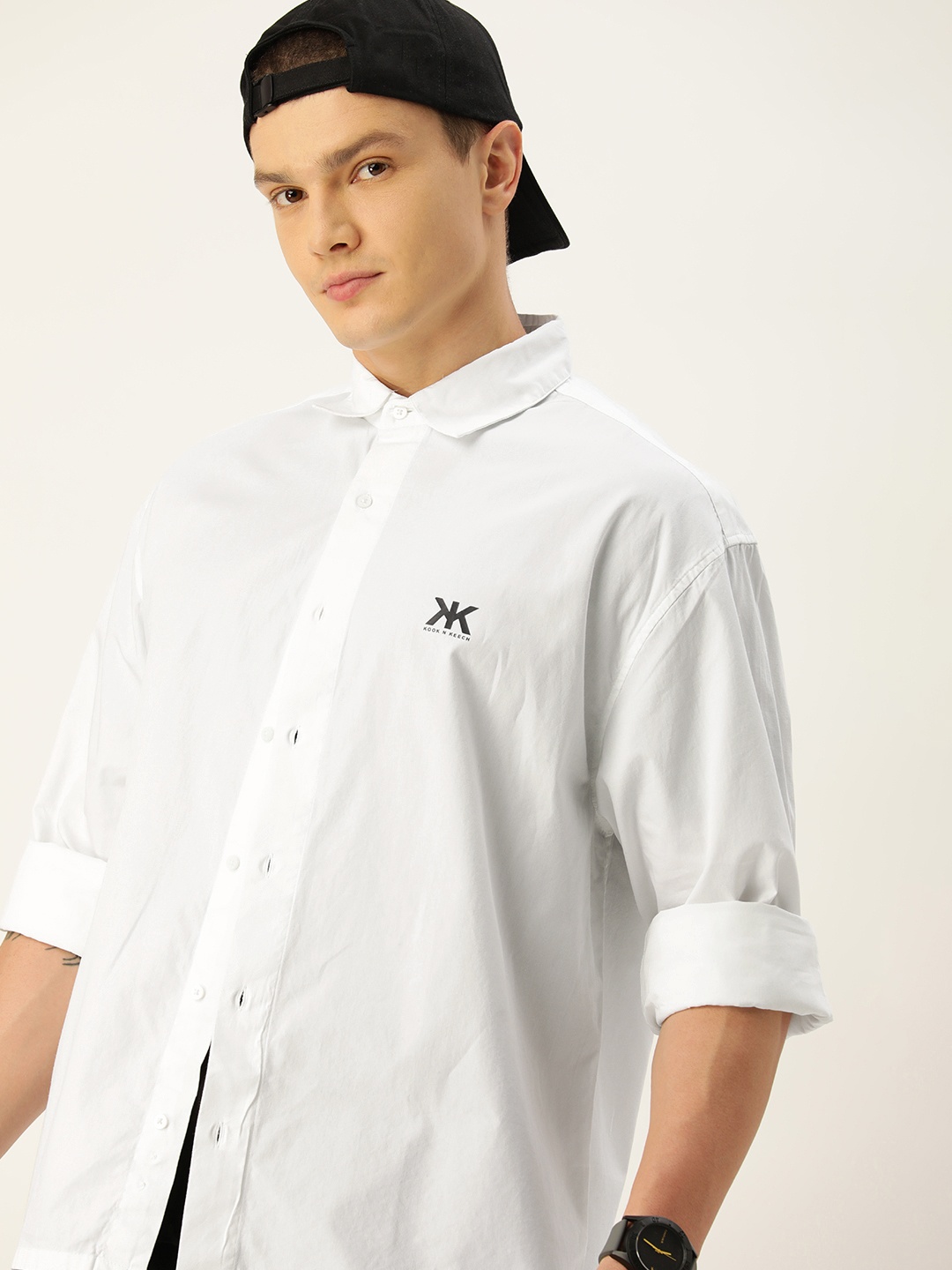 

Kook N Keech Men Relaxed Opaque Casual Shirt, White