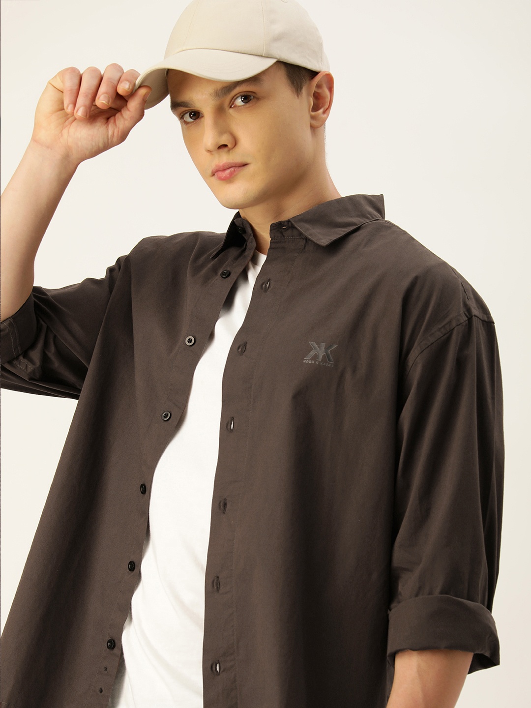 

Kook N Keech Men Relaxed Opaque Casual Shirt, Brown