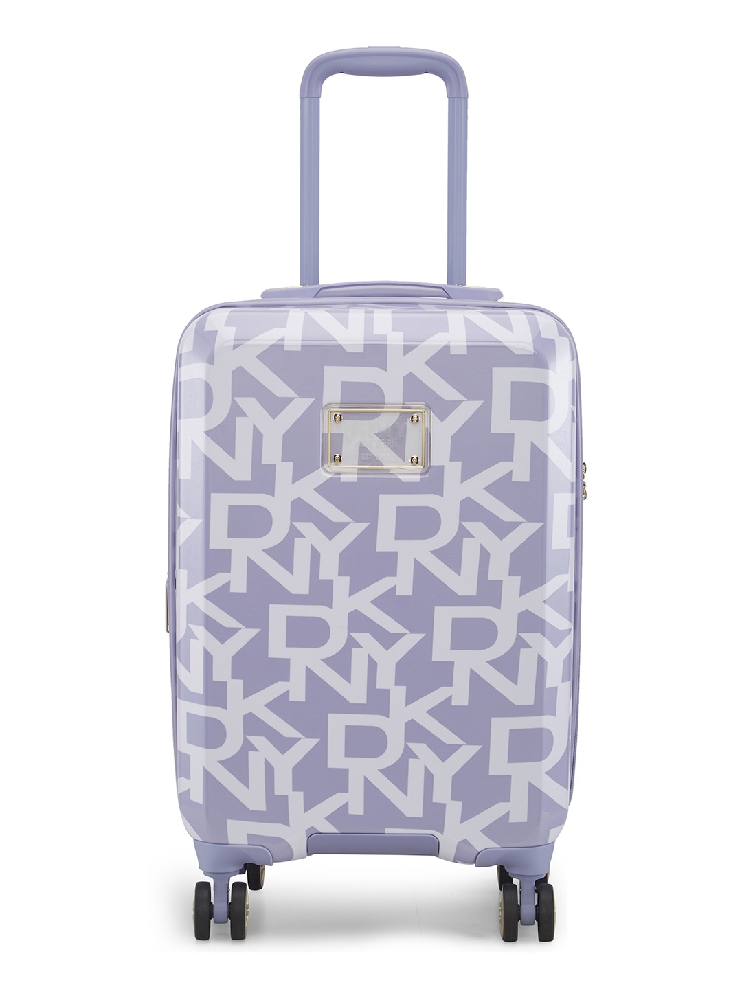 

DKNY Deco Signature Printed Hard-Sided Cabin Trolley Bag-50.8 cm, Purple