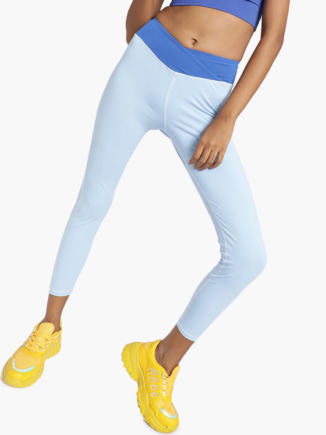 

Virgio Women Rapid Dry Ankle-Length Gym Tights, Blue