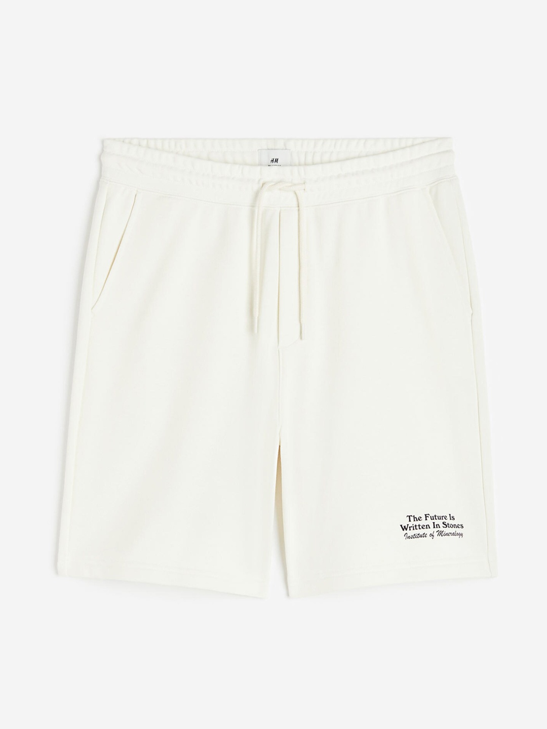 

H&M COOLMAX Men Loose Fit Sweatshorts, White