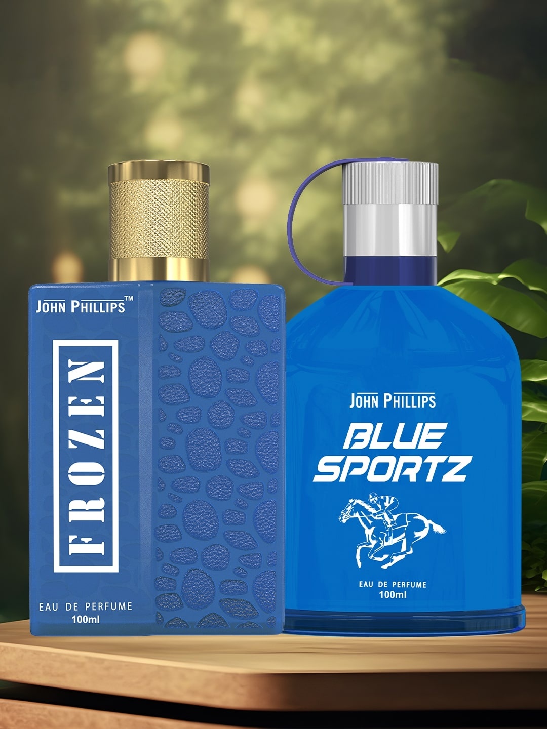 

JOHN PHILLIPS Men Set Of 2 Luxury Frozen & Blue Sportz Eau De Perfume - 100ml Each